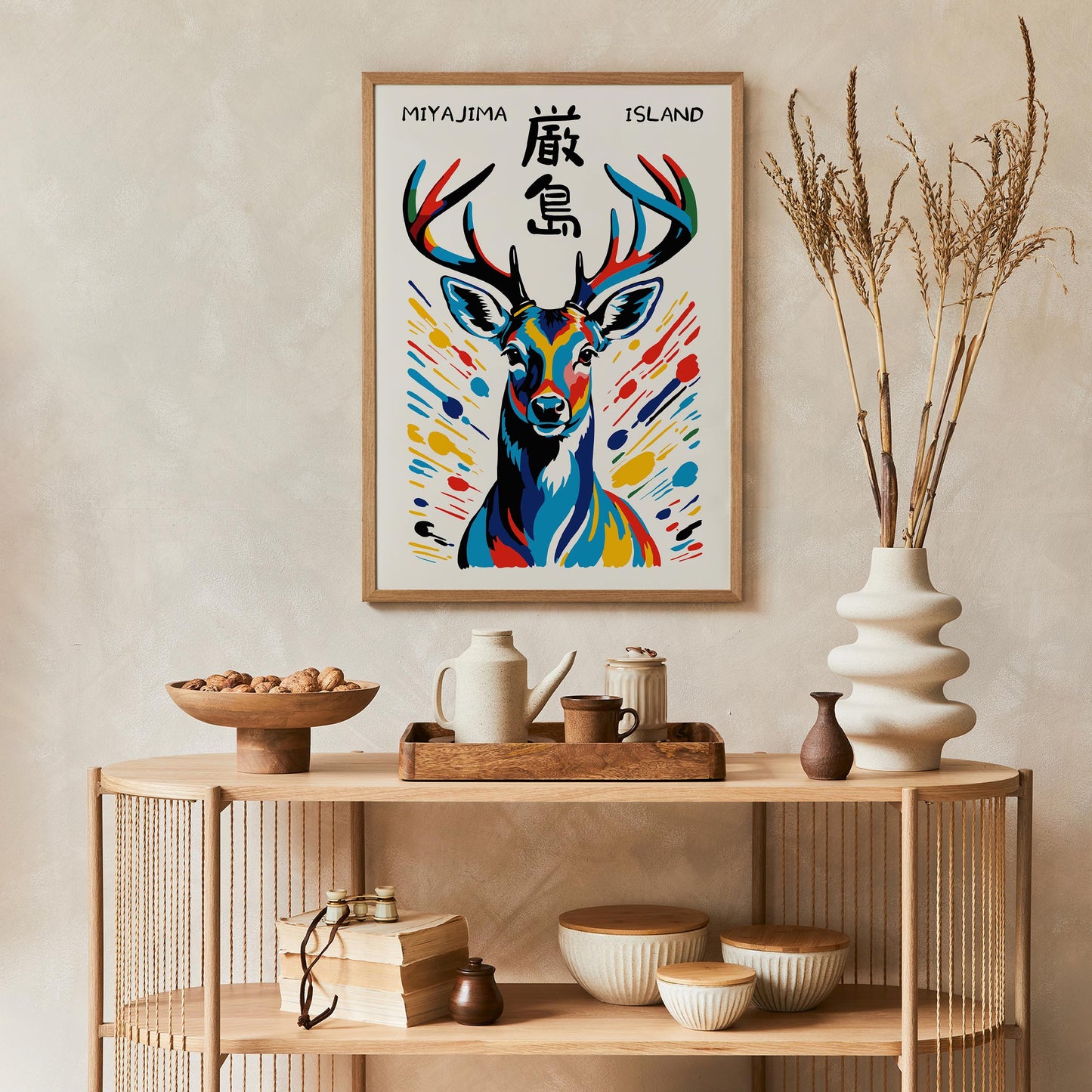 Japanese Miyajima Island Deer Wall Art