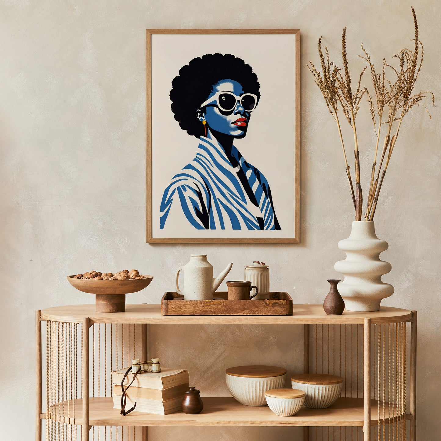 Afro Woman Fashion Wall Art Poster