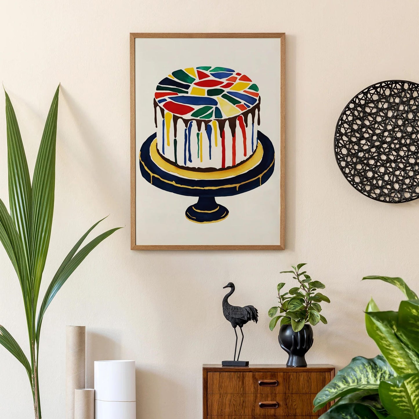 Japanese Kintsugi Cake Art Print