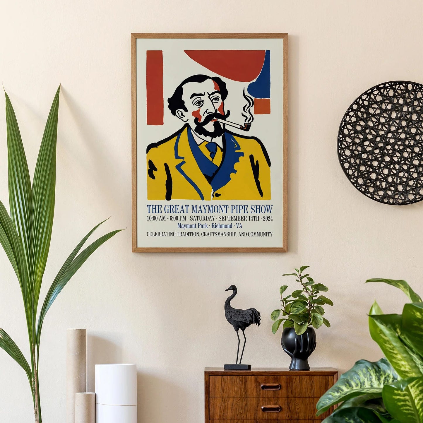 Retro Maymont Pipe Show Poster