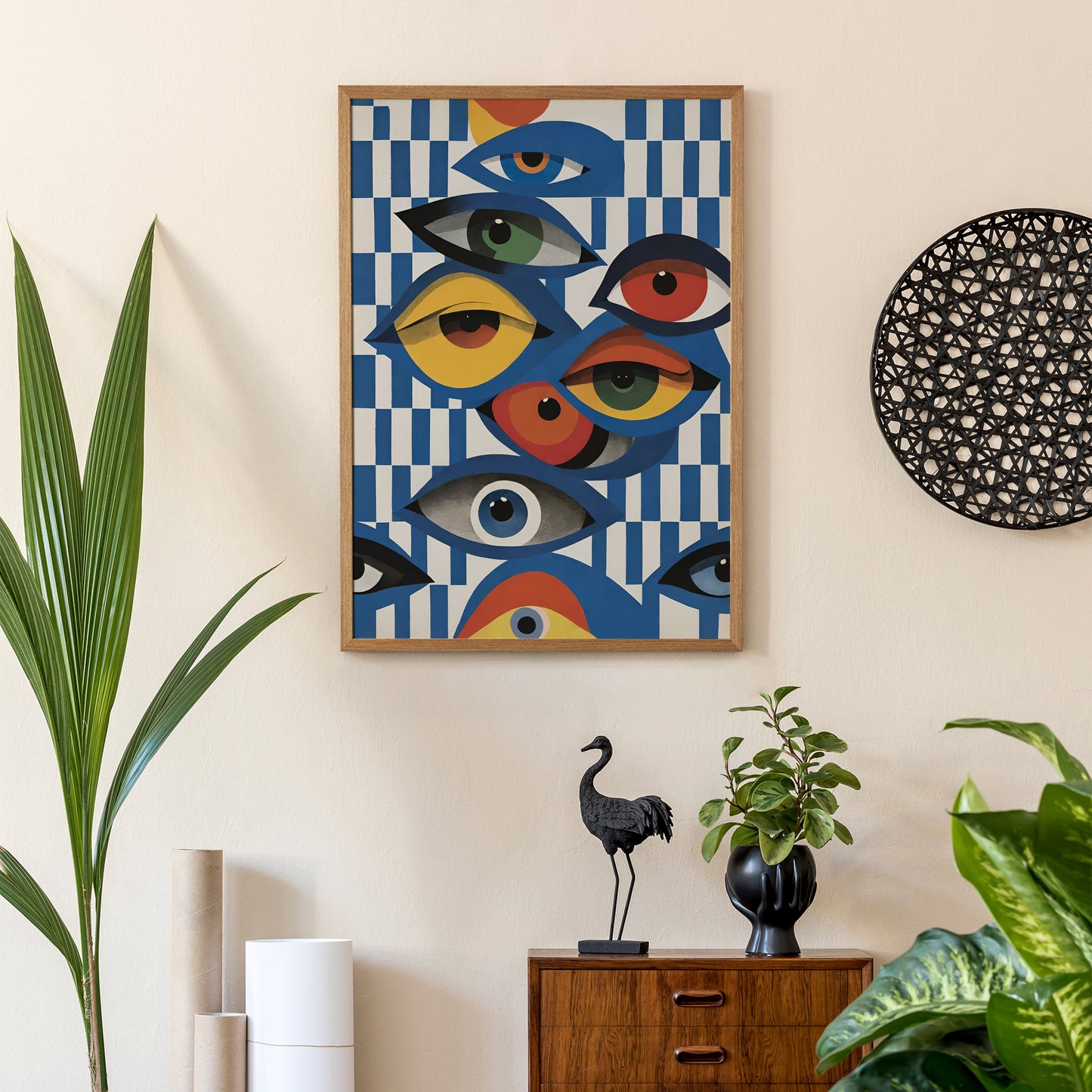 Abstract Eyes Pop-Art Prints