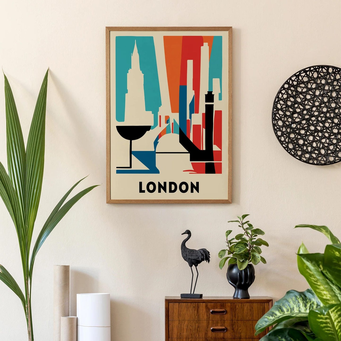 London Retro Travel Poster