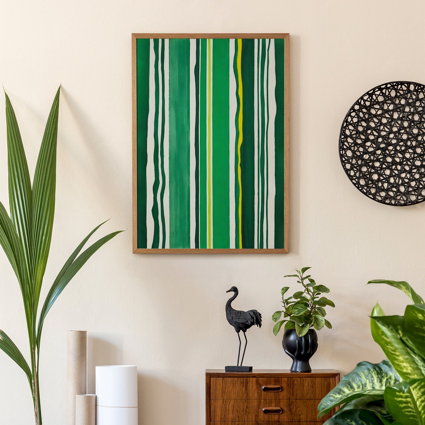 Green Emulsion Watercolor Poster