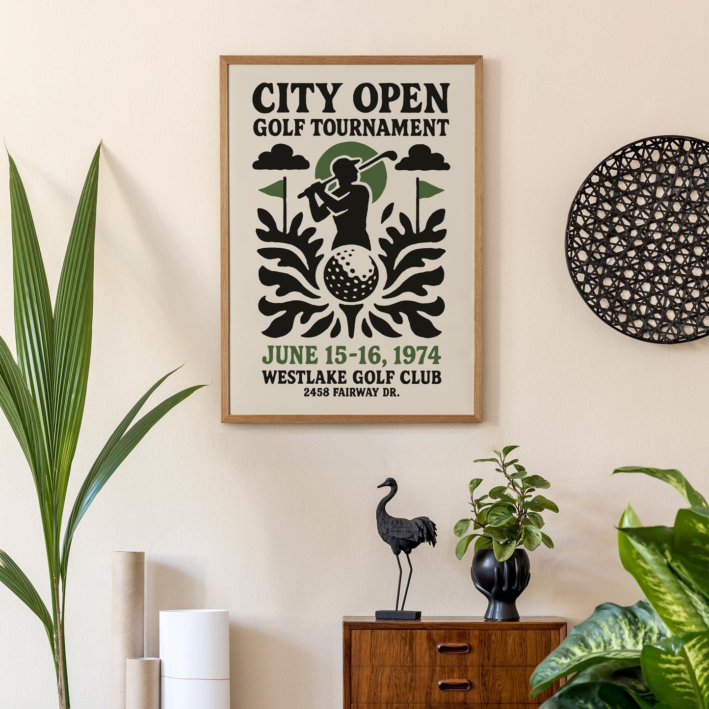 City Open Golf Poster