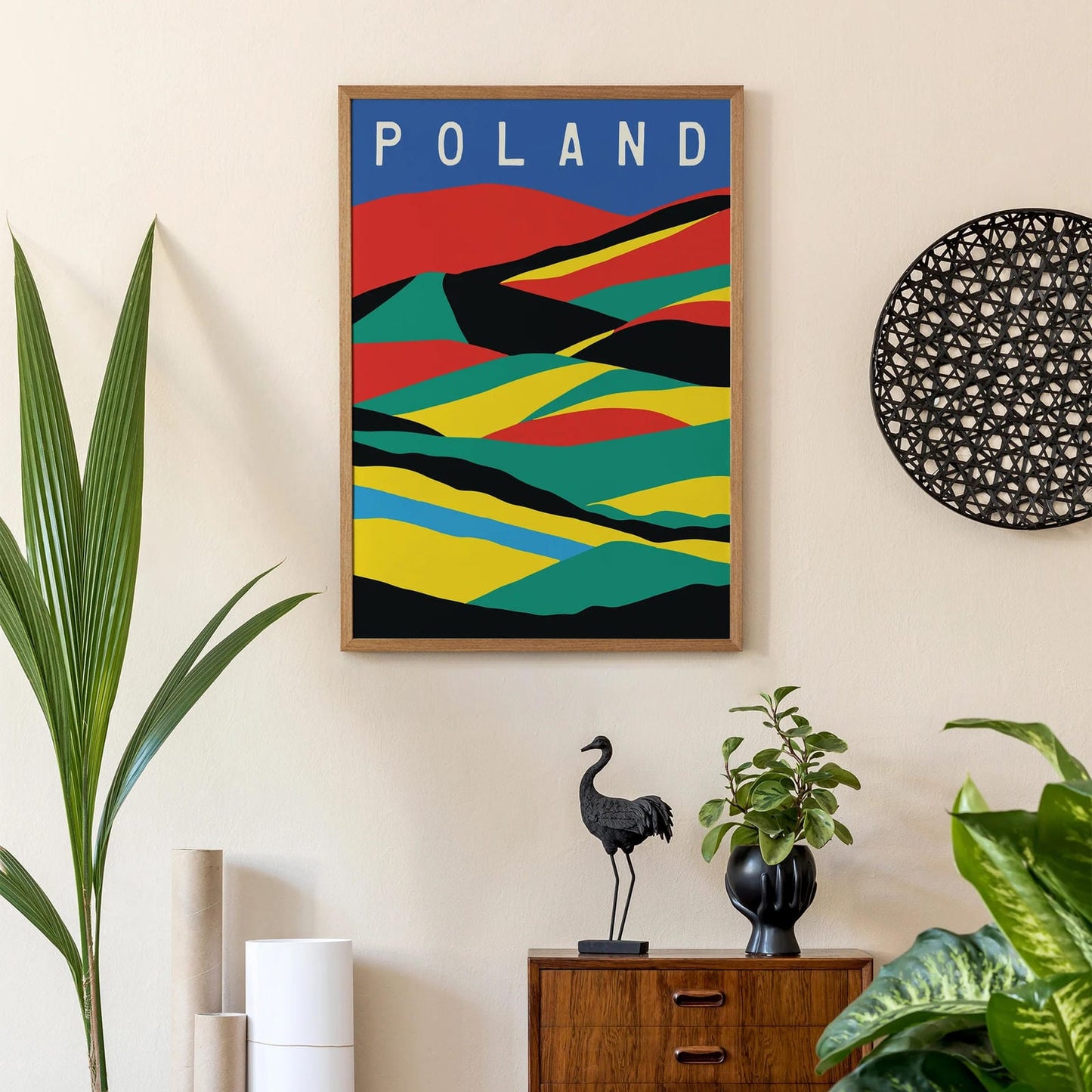 Poland - Minimal Landscape Poster