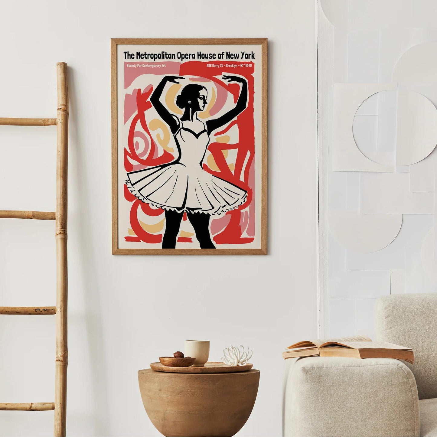 Retro NYC Ballerina Wall Art Print