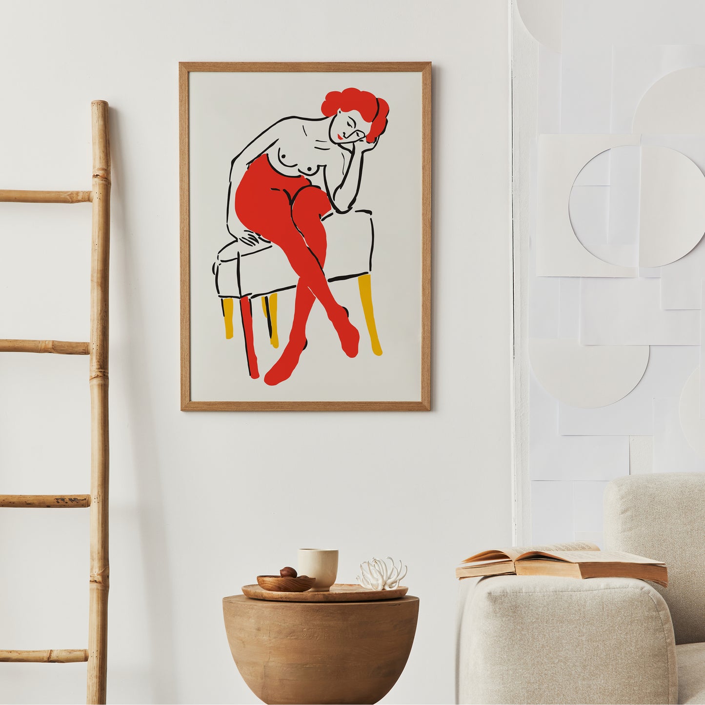 French Model Fashion Wall Art Print