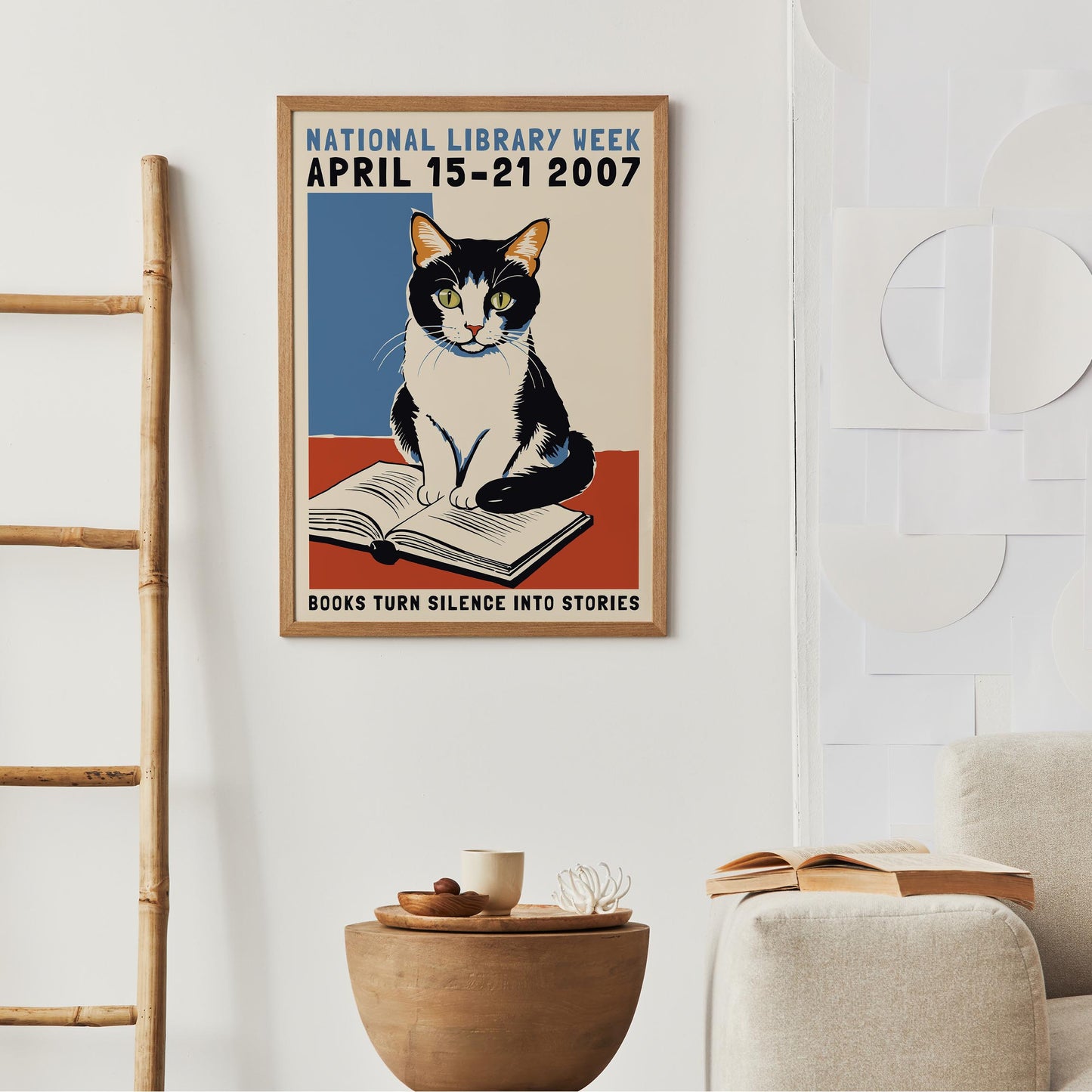 National Library Week Cat Poster