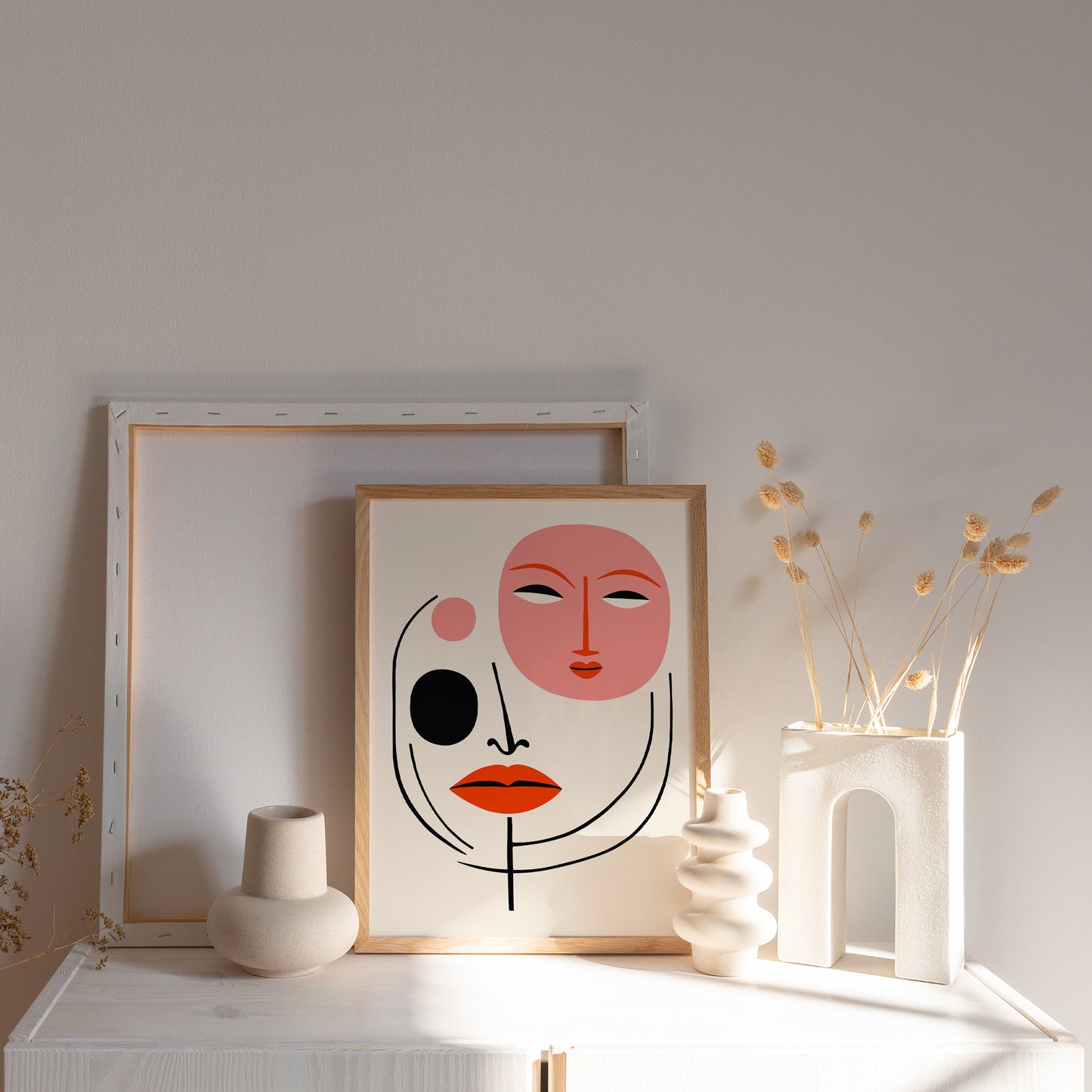 Modern Minimalist Faces Poster