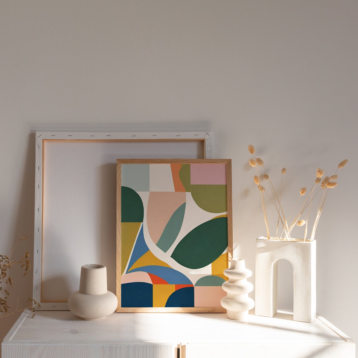 Mid Century Modern Cut Outs Poster