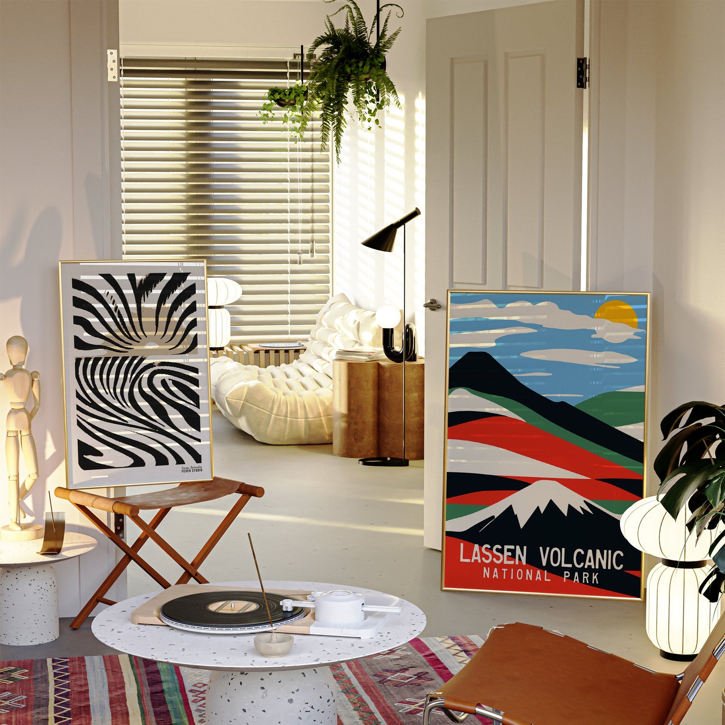 Lassen Volcanic Travel Poster