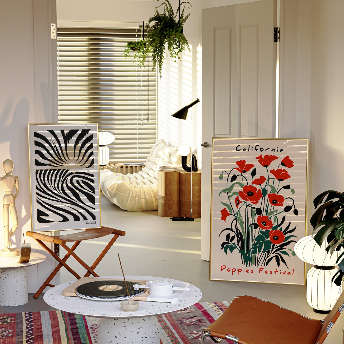 California Poppies Festival Floral Poster