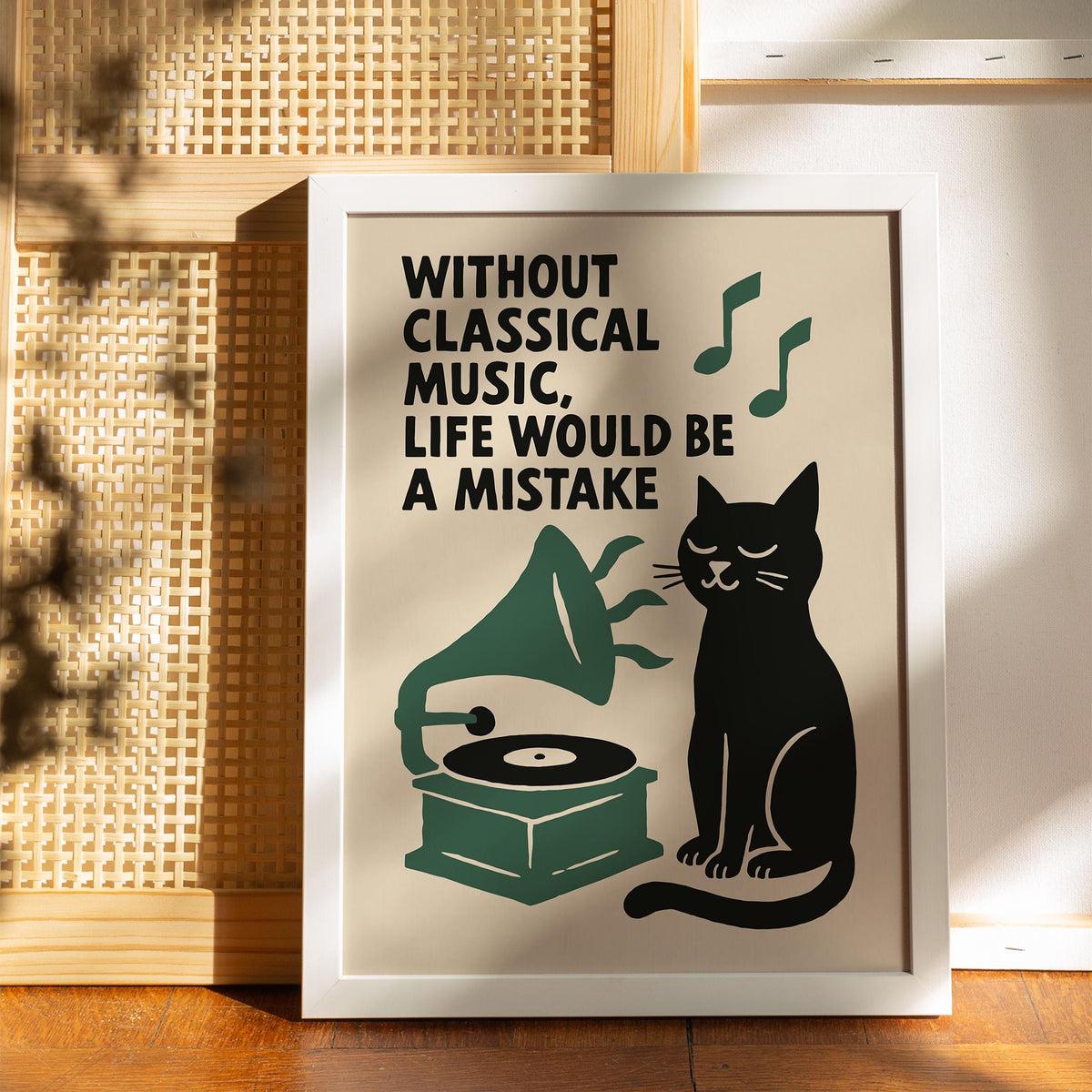 Classical Music Cat Poster