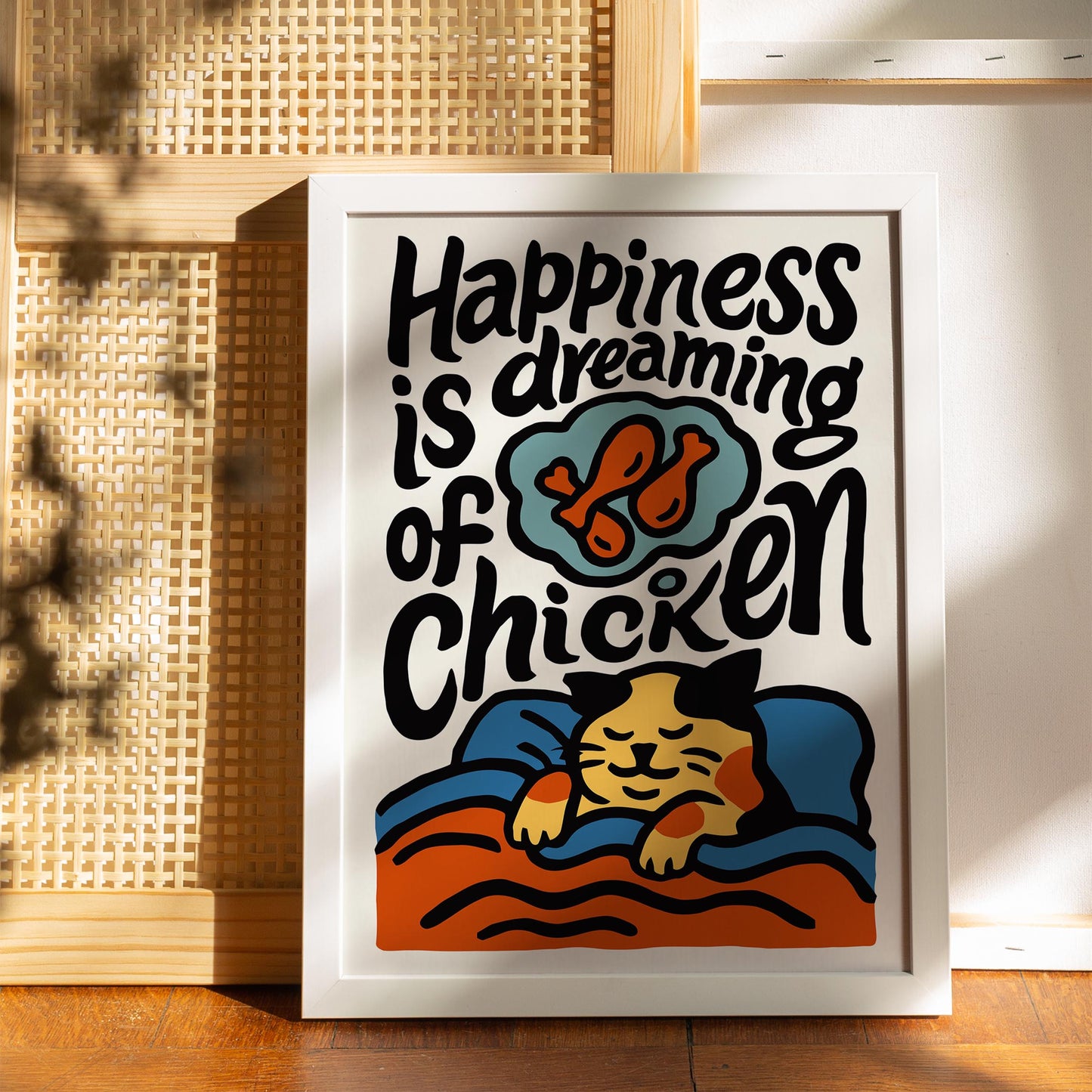 Funny Chicken Dream Poster