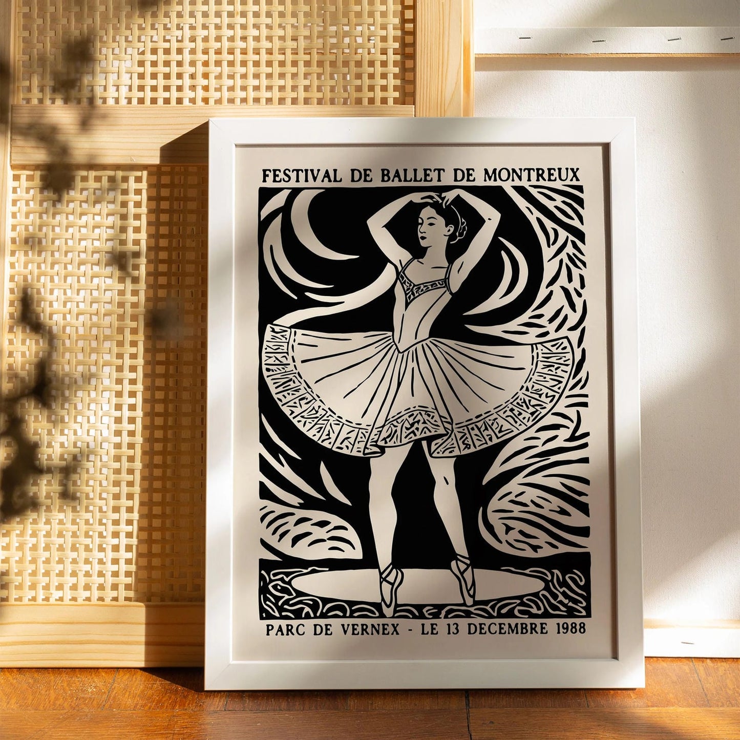 French Ballerina 1988 Wall Art Print
