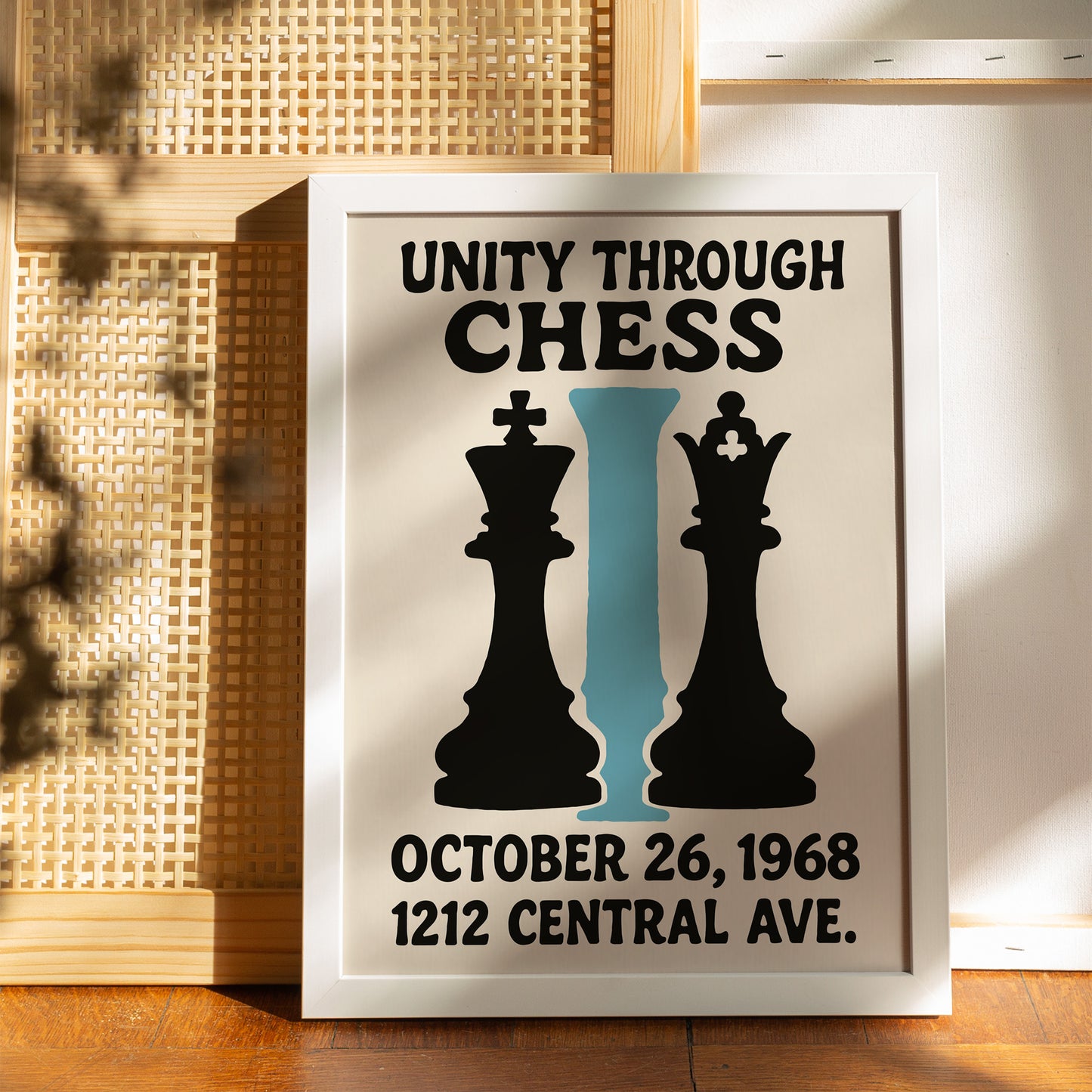 Unity Through Chess 1968 Tournament Poster