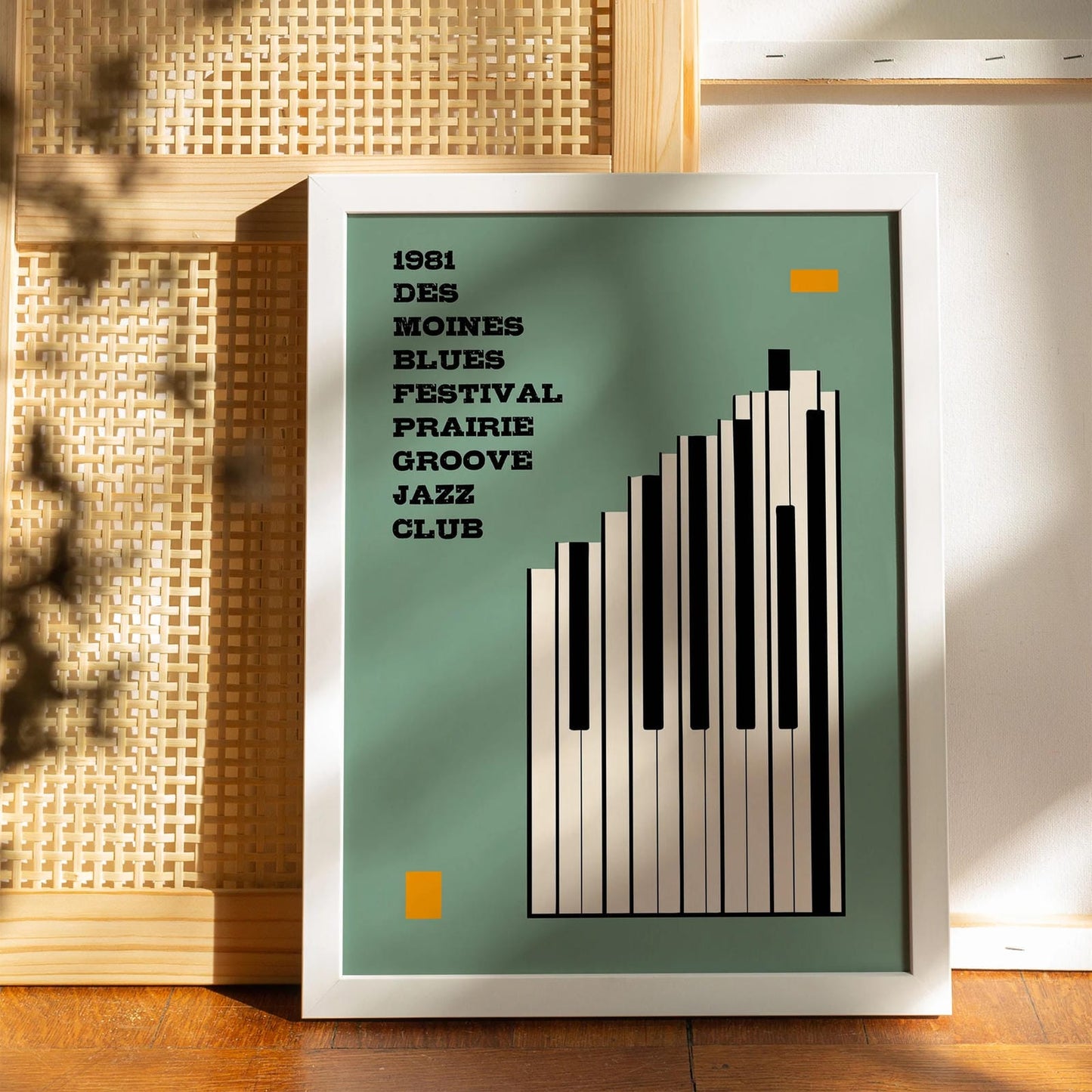Vintage Des Moines Blues Festival Poster