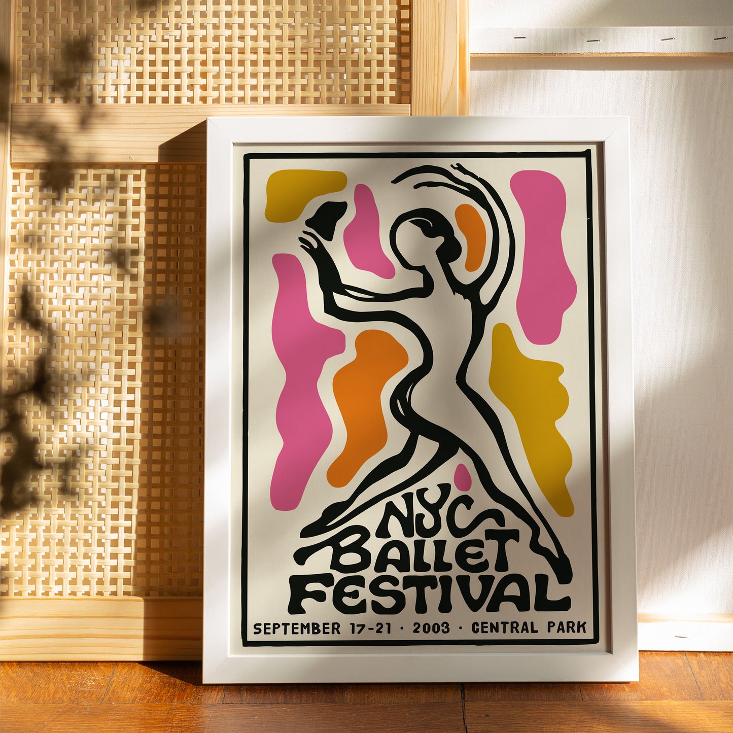 NYC Ballet Festival Retro Poster 2003
