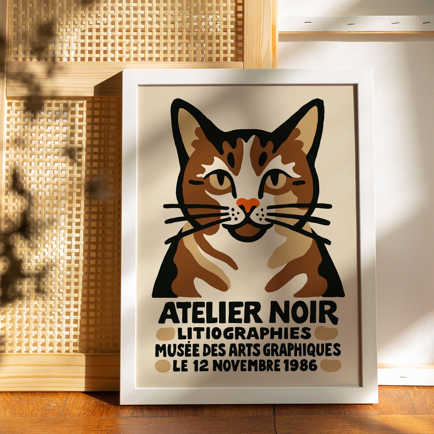 Atelier Noir Cat Exhibition Poster 1986