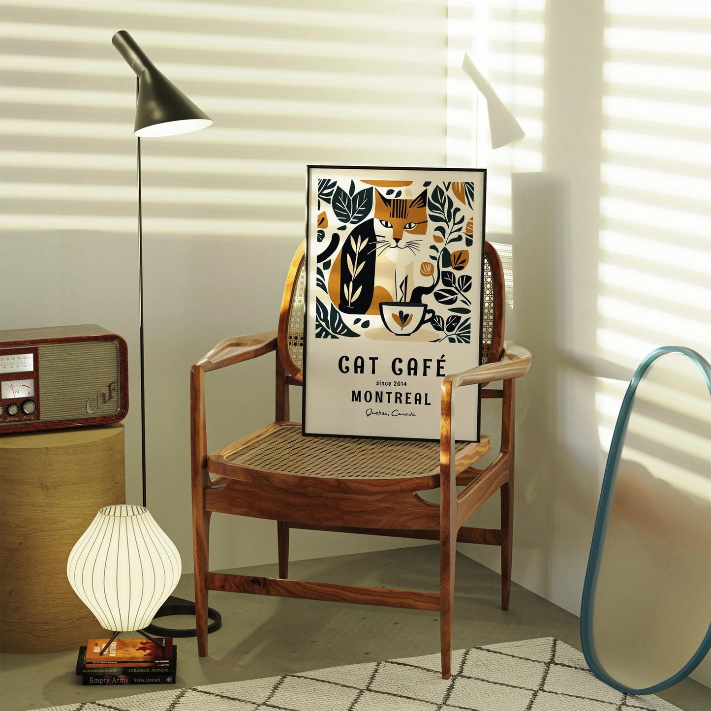 Cat Cafe Montreal Poster