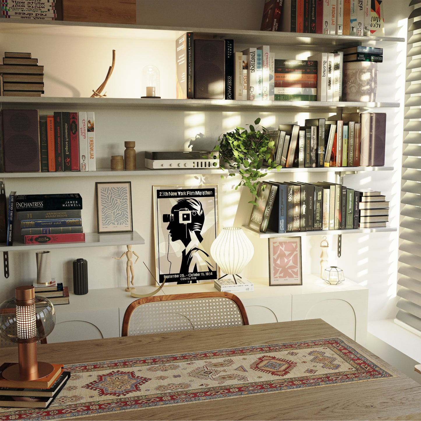 New York Film Marathon 1984 Retro Poster