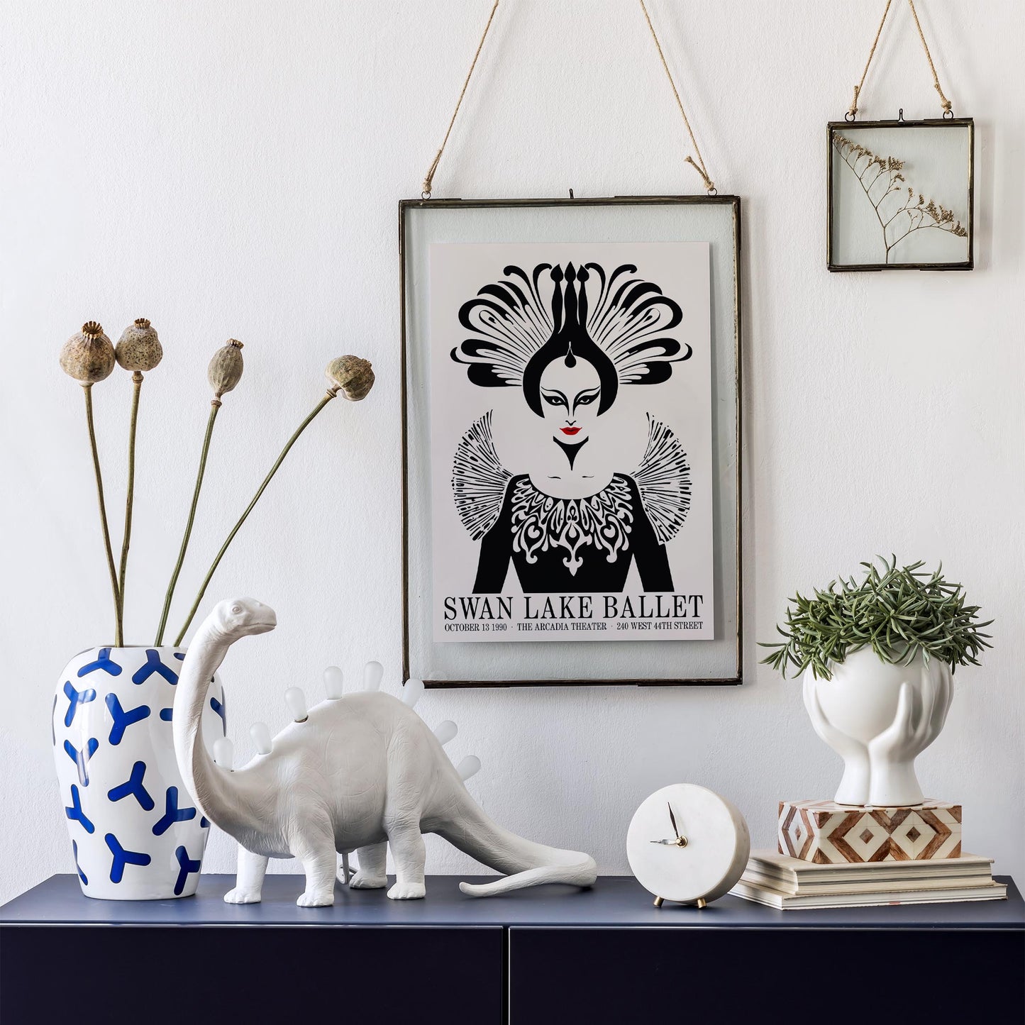 Swan Lake Art Deco Print