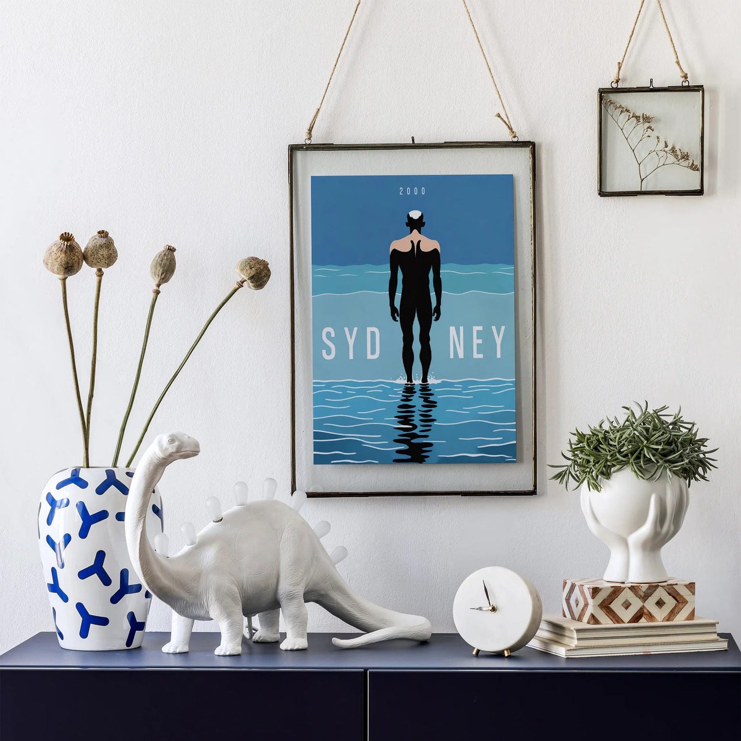 Sydney 2000 Vintage Swimming Poster