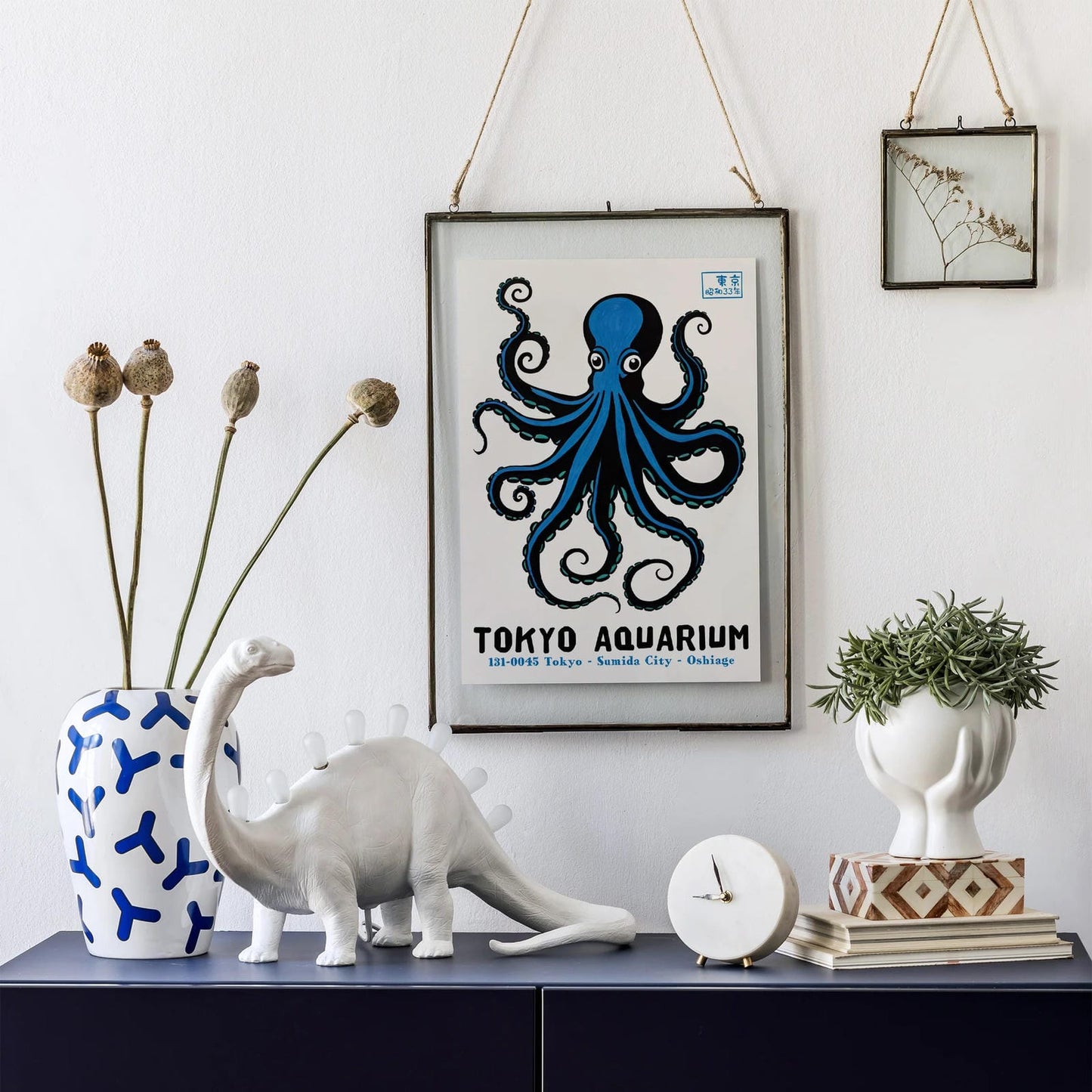 Japanese Aquarium Retro Poster