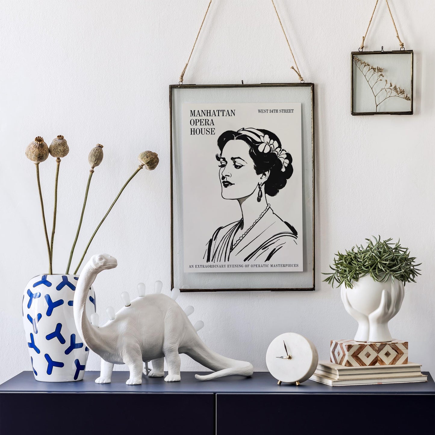 Vintage Opera Lady Poster