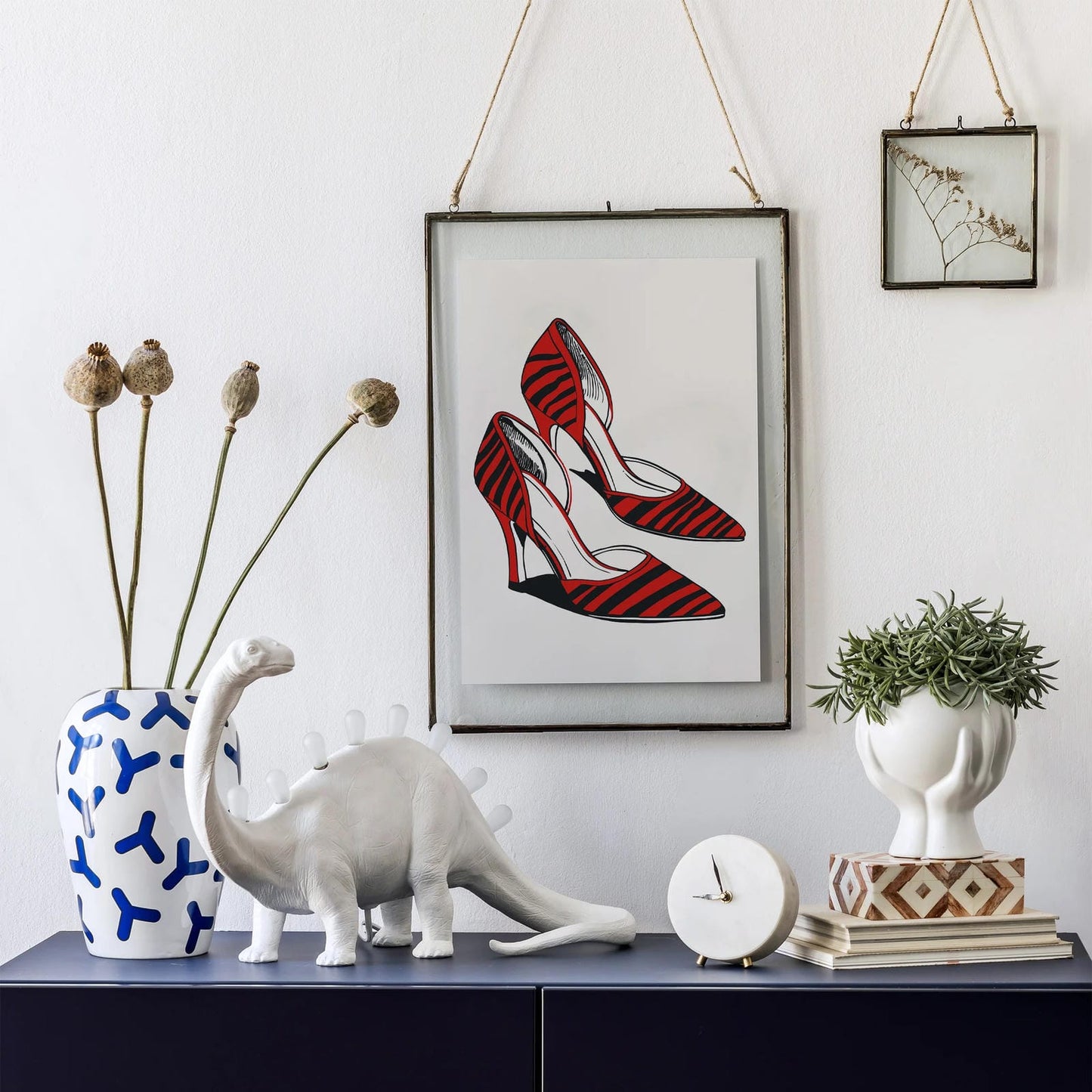 Sleek Stiletto Shoes Art Poster