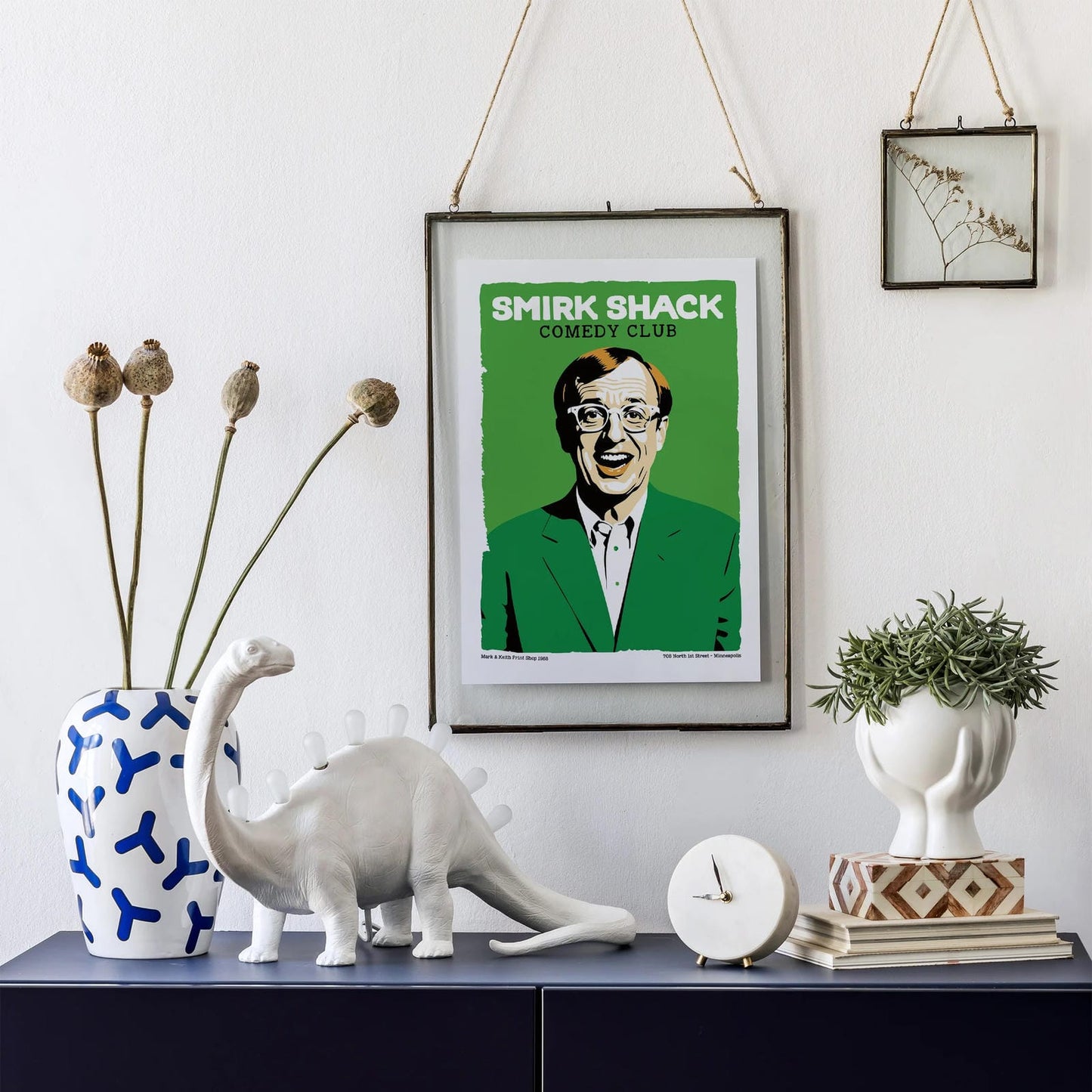 Smirk Shack Comedy Club Vintage Poster