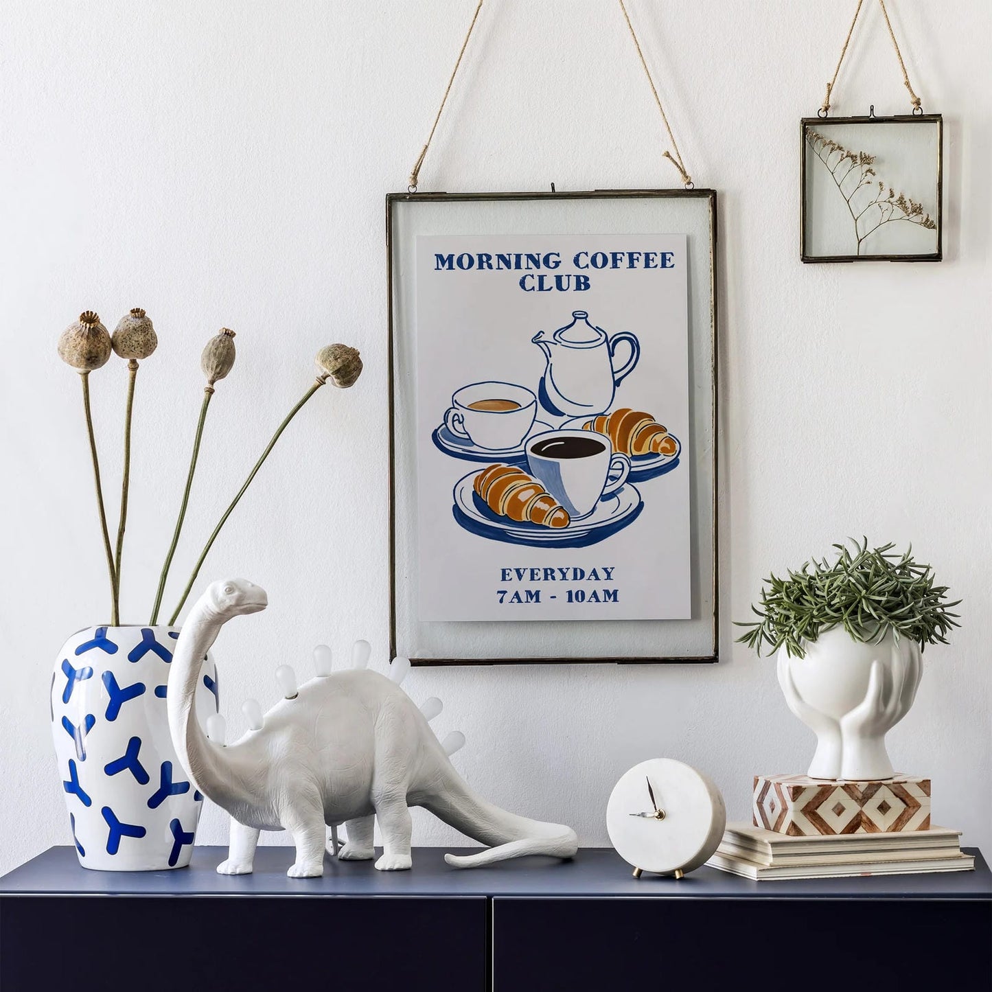 Morning Coffee Club Poster Print