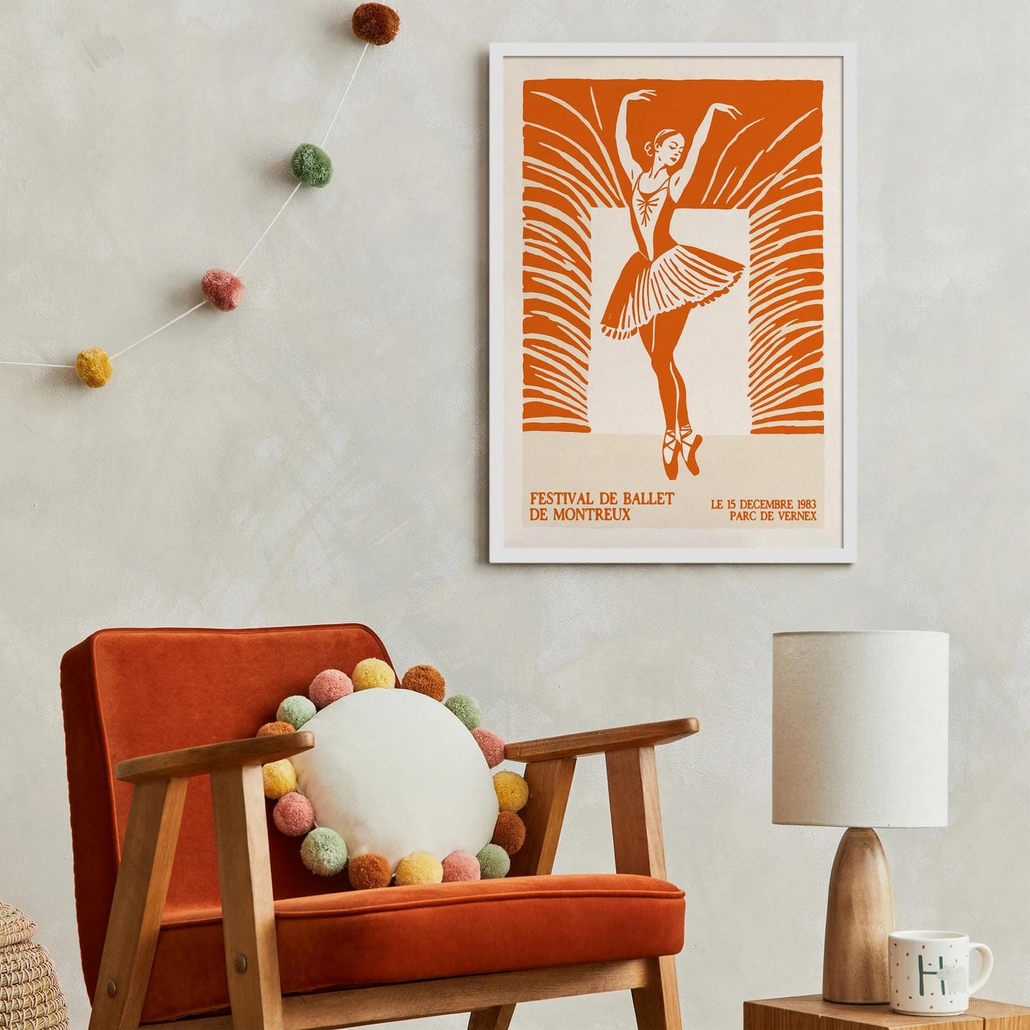 French Vintage Ballerina Poster