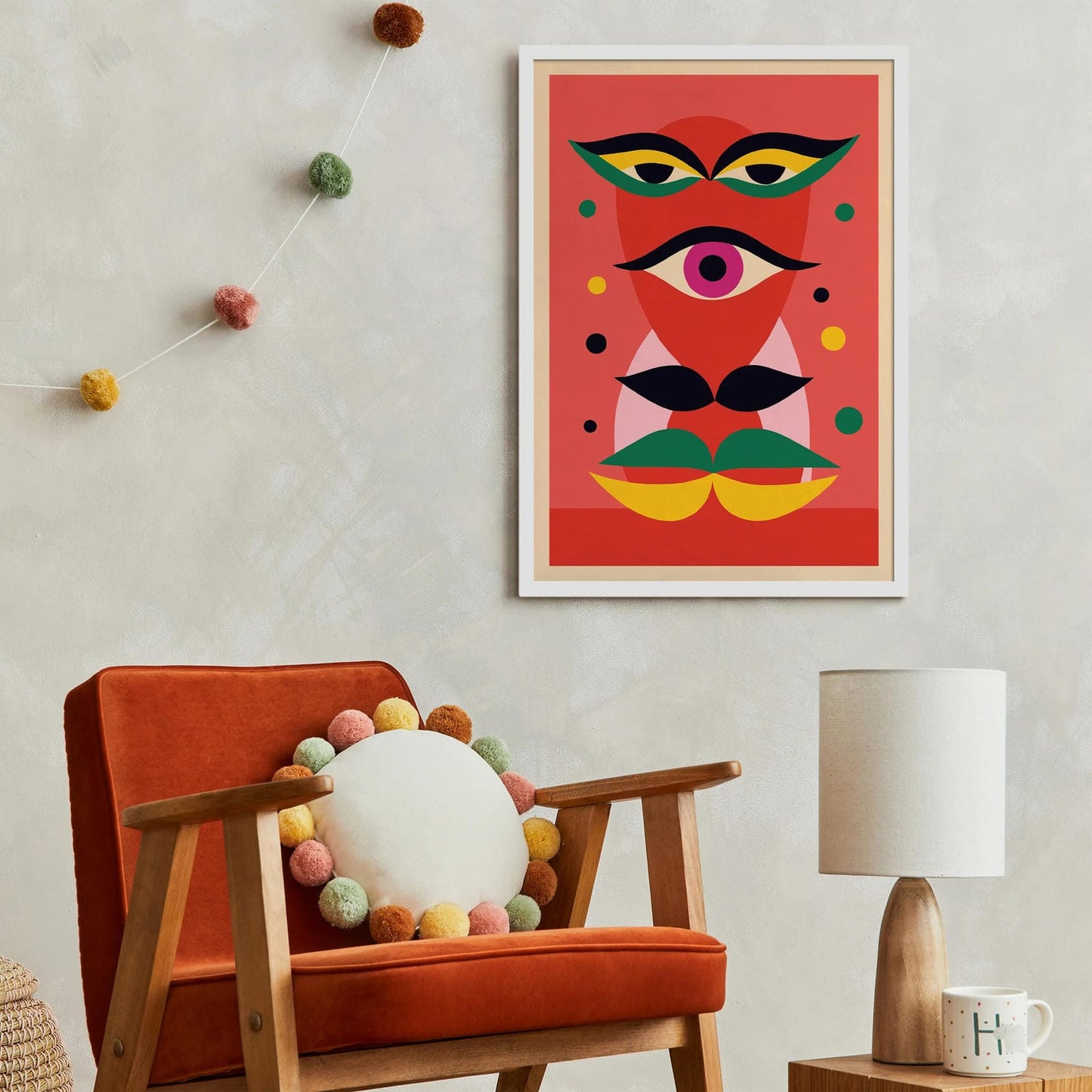 Retro Feel Abstract Wall Art