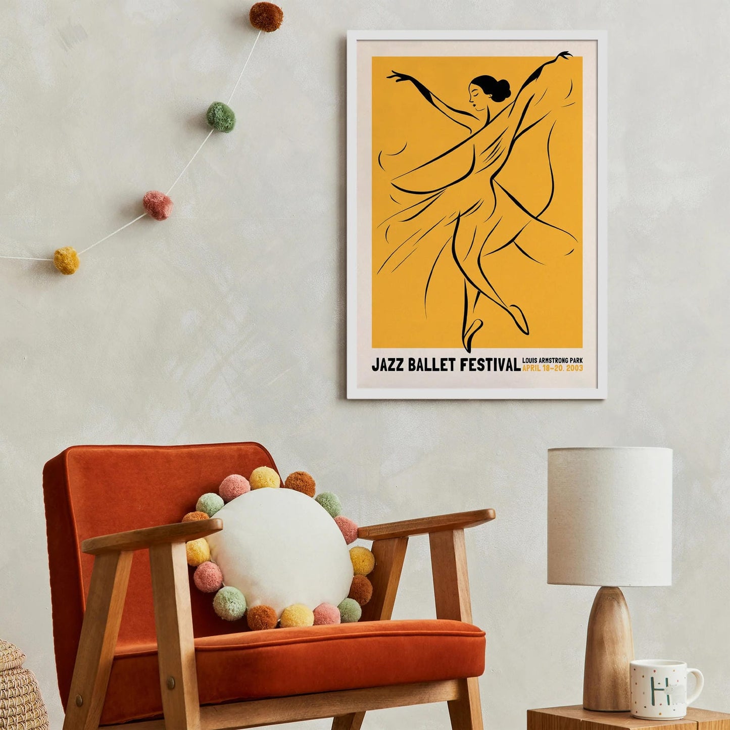 Jazz Ballet Festival 2003 Yellow Poster