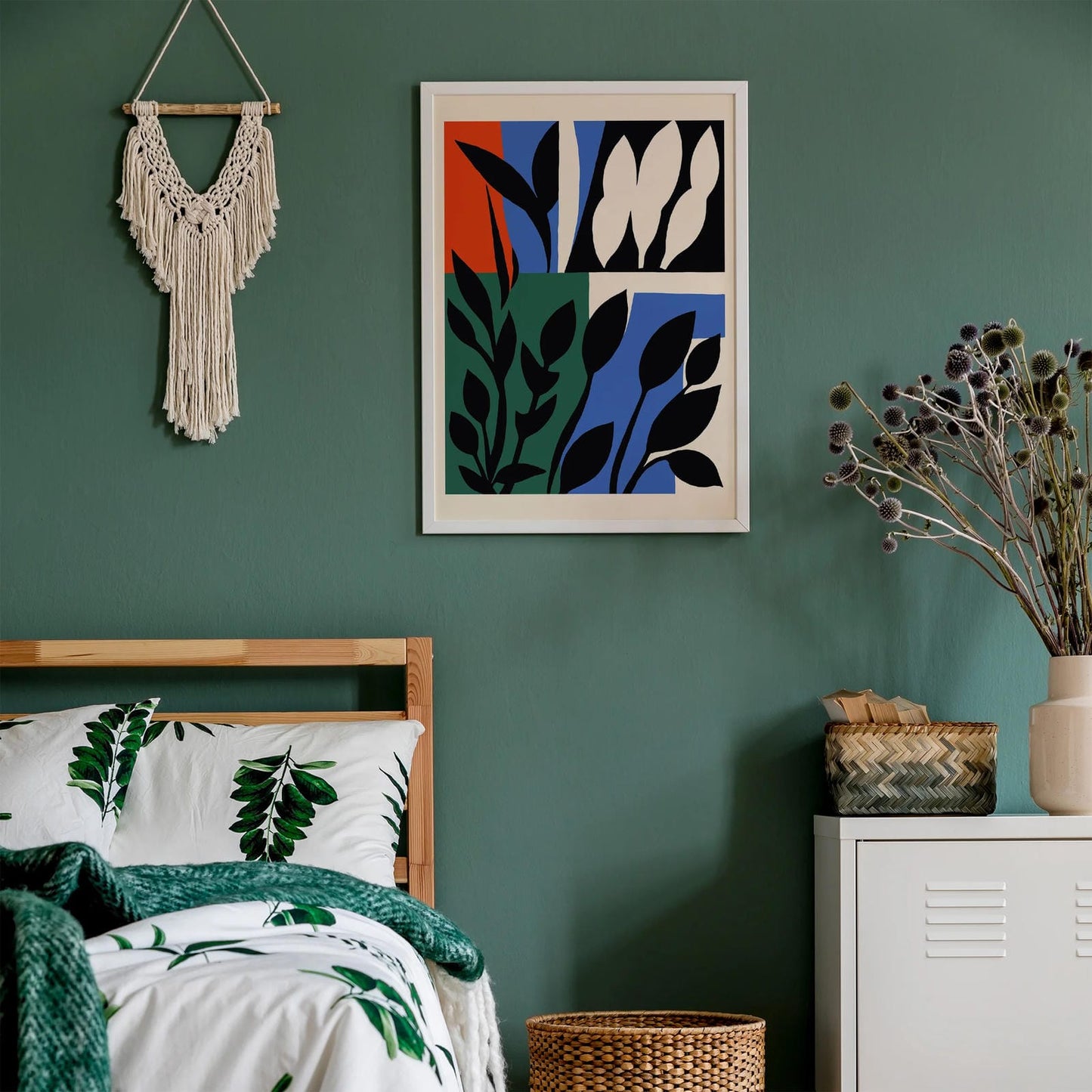 Paper Cutouts Floral Shapes Poster