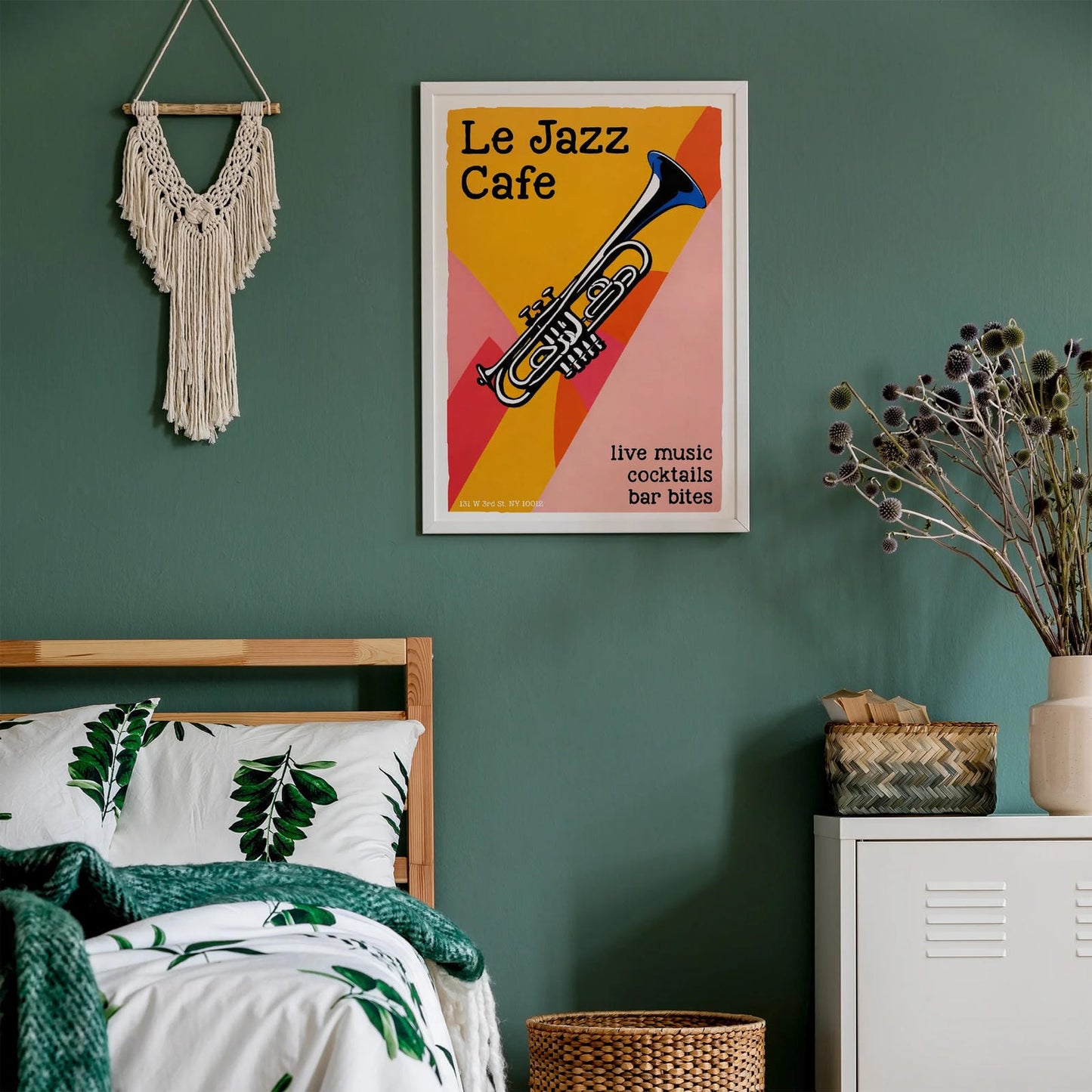NYC Jazz Cafe Retro Poster