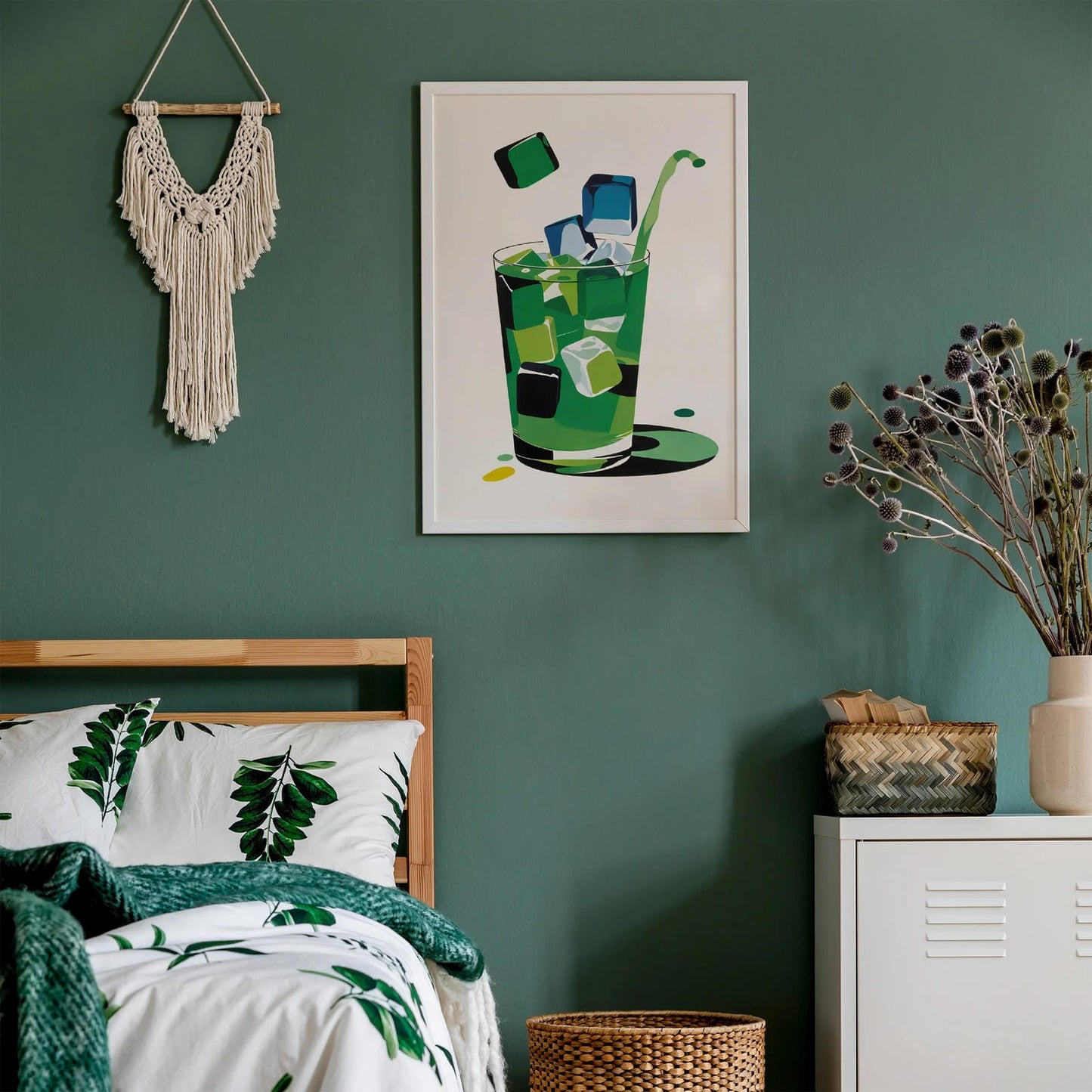 Iced Matcha Kitchen Wall Decor