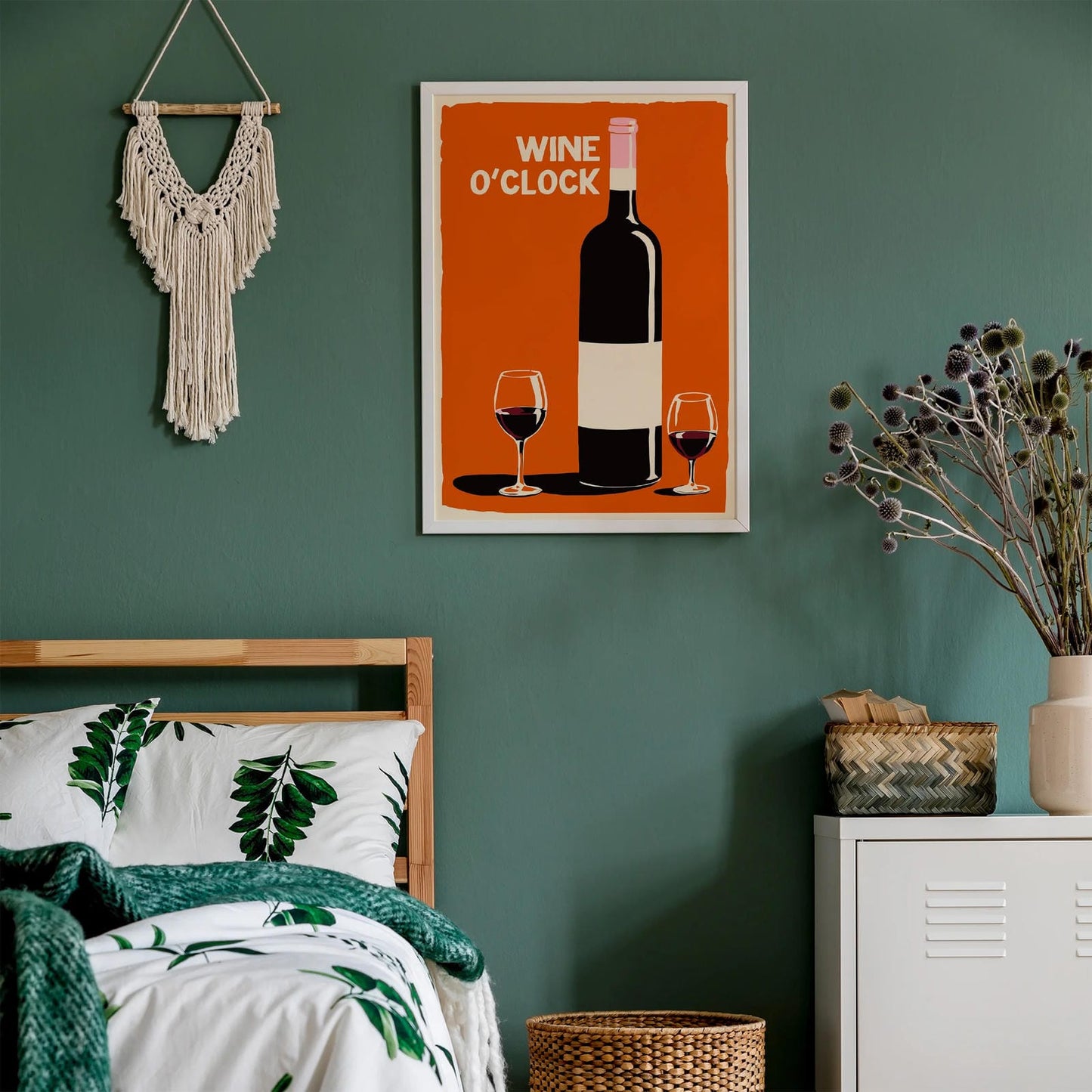 Wine O'Clock Kitchen Wall Art