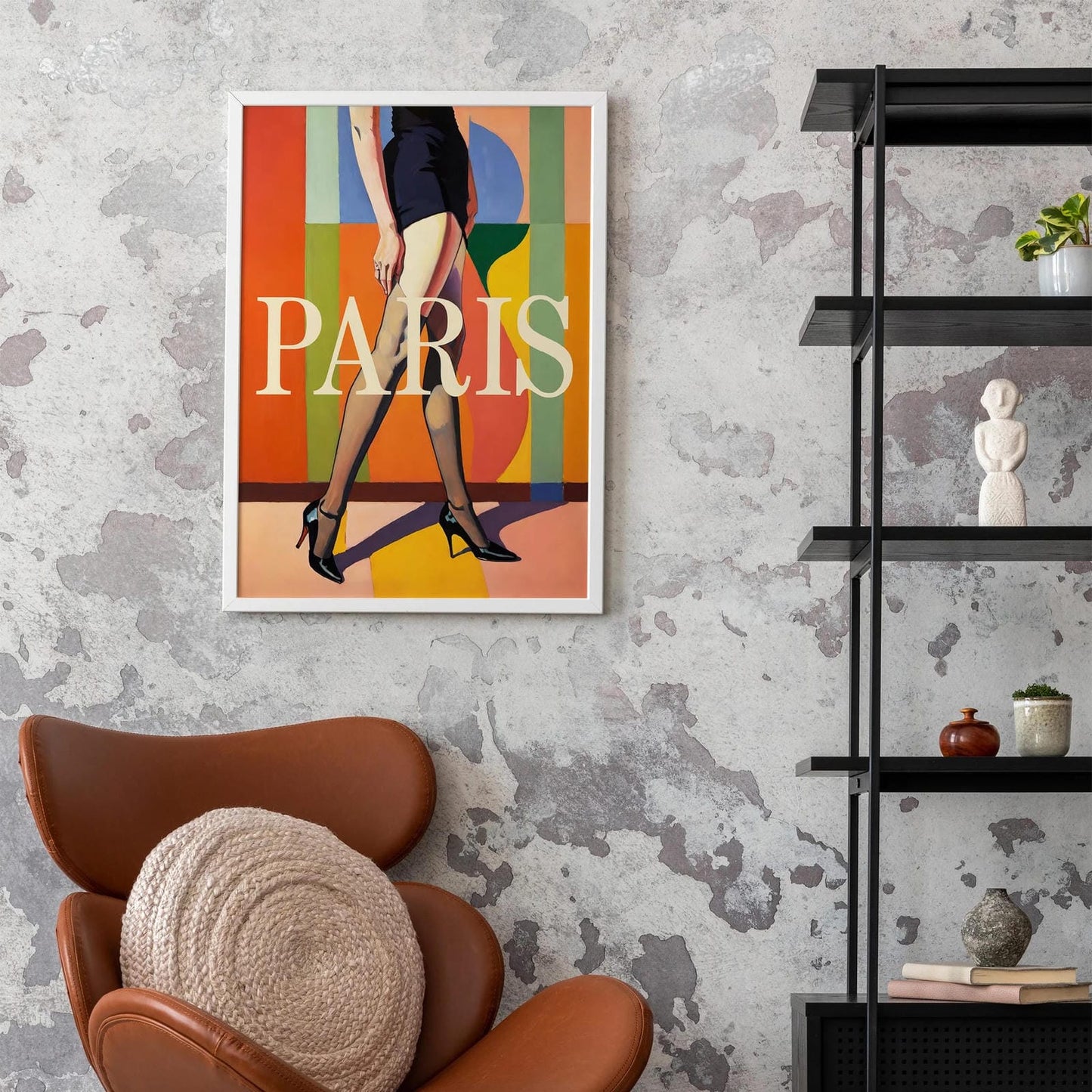 Stylish Paris Stroll Art Print