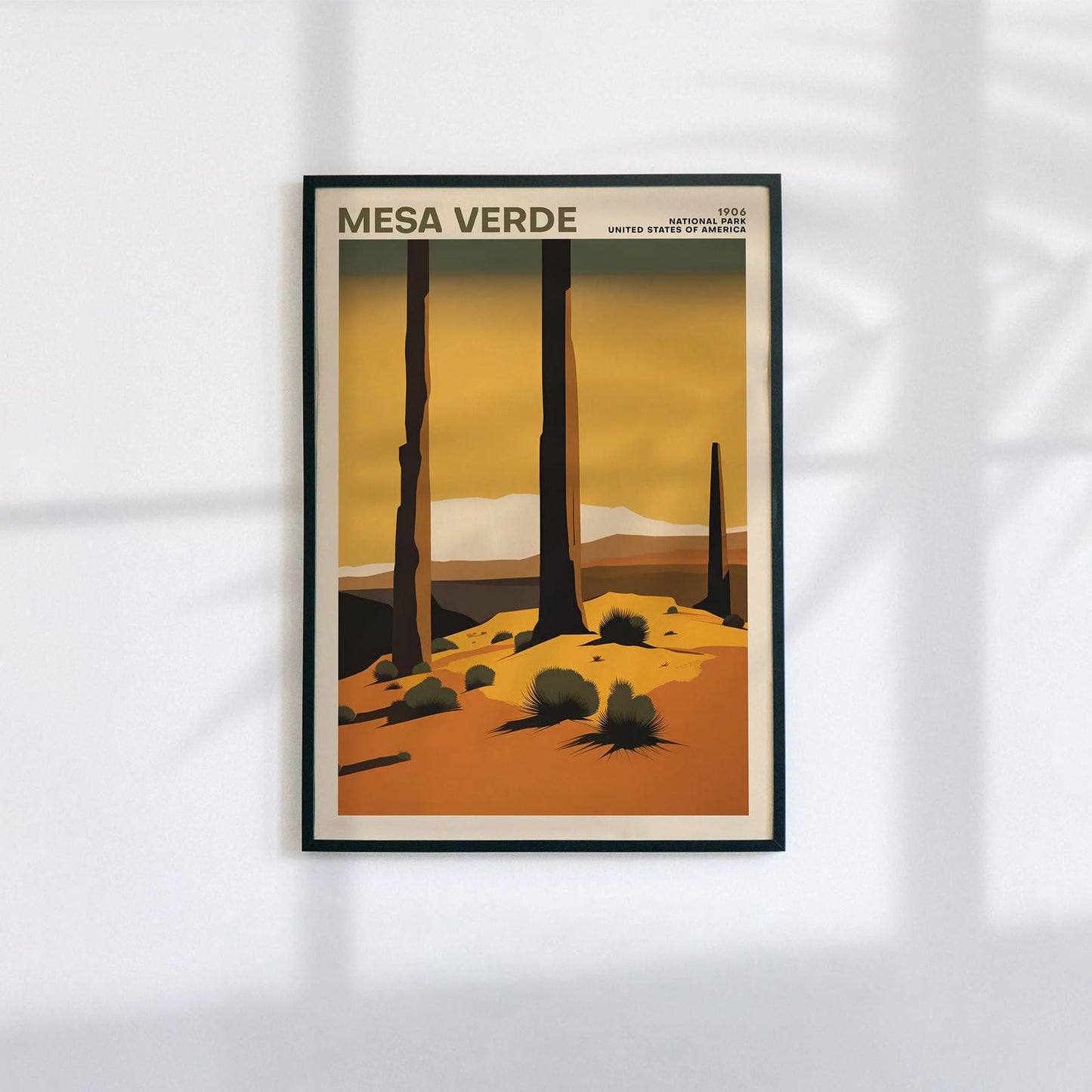 Mesa Verde National Park Retro Poster