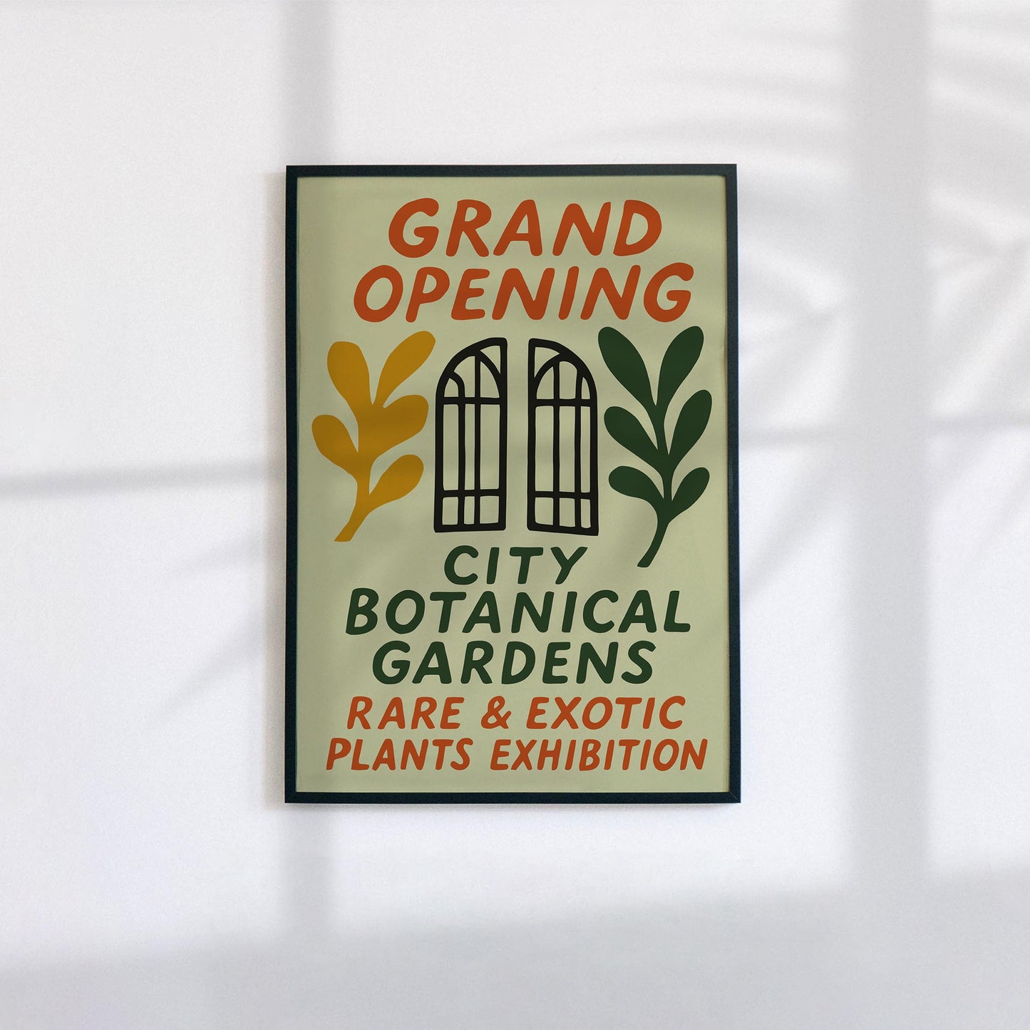Botanical Gardens Exhibition Poster