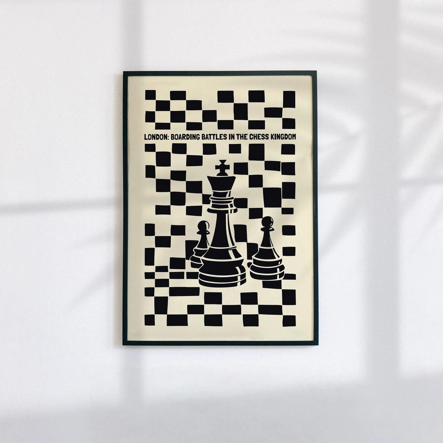 Vintage Chess London Poster