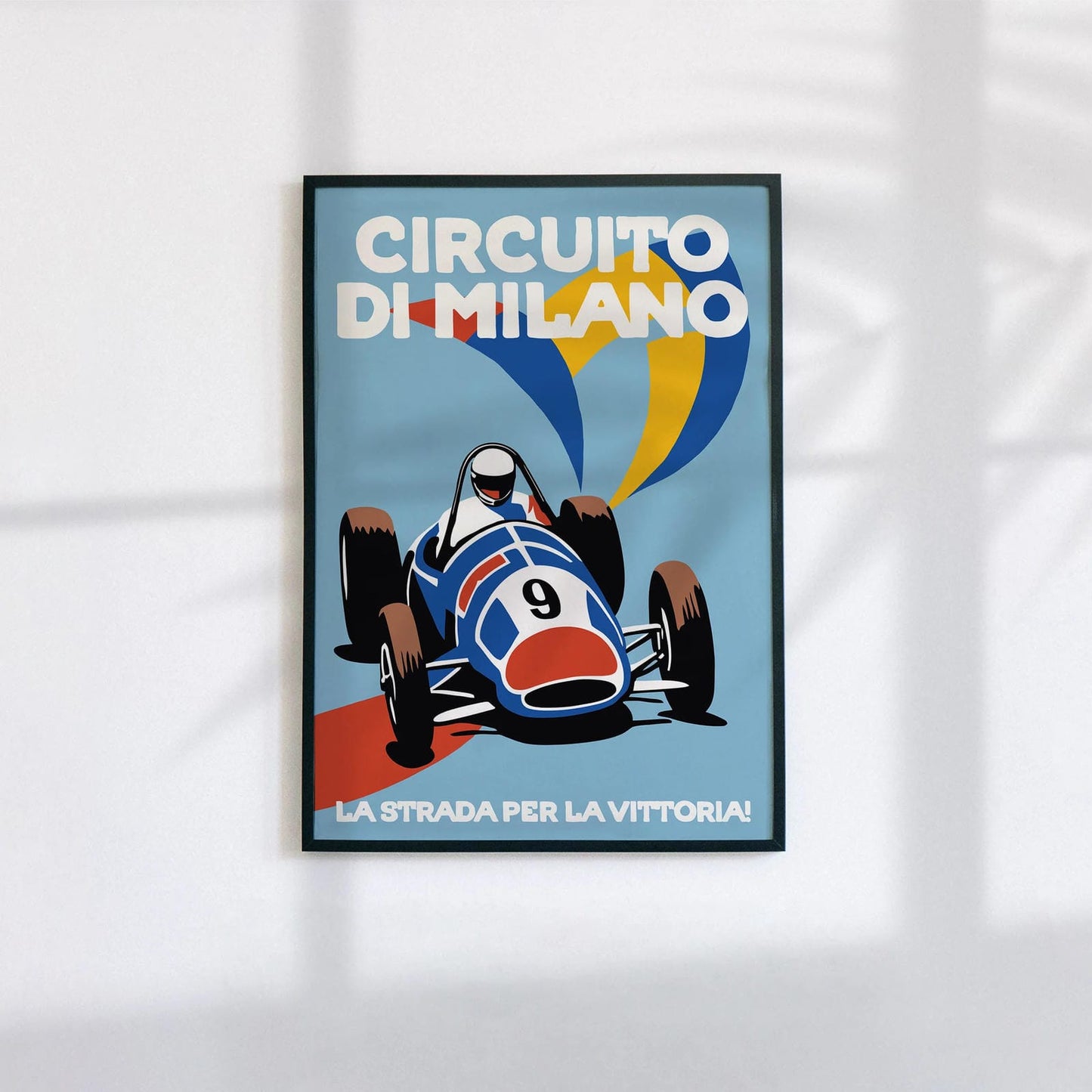 Circuito Di Milano Vintage Racetrack Poster