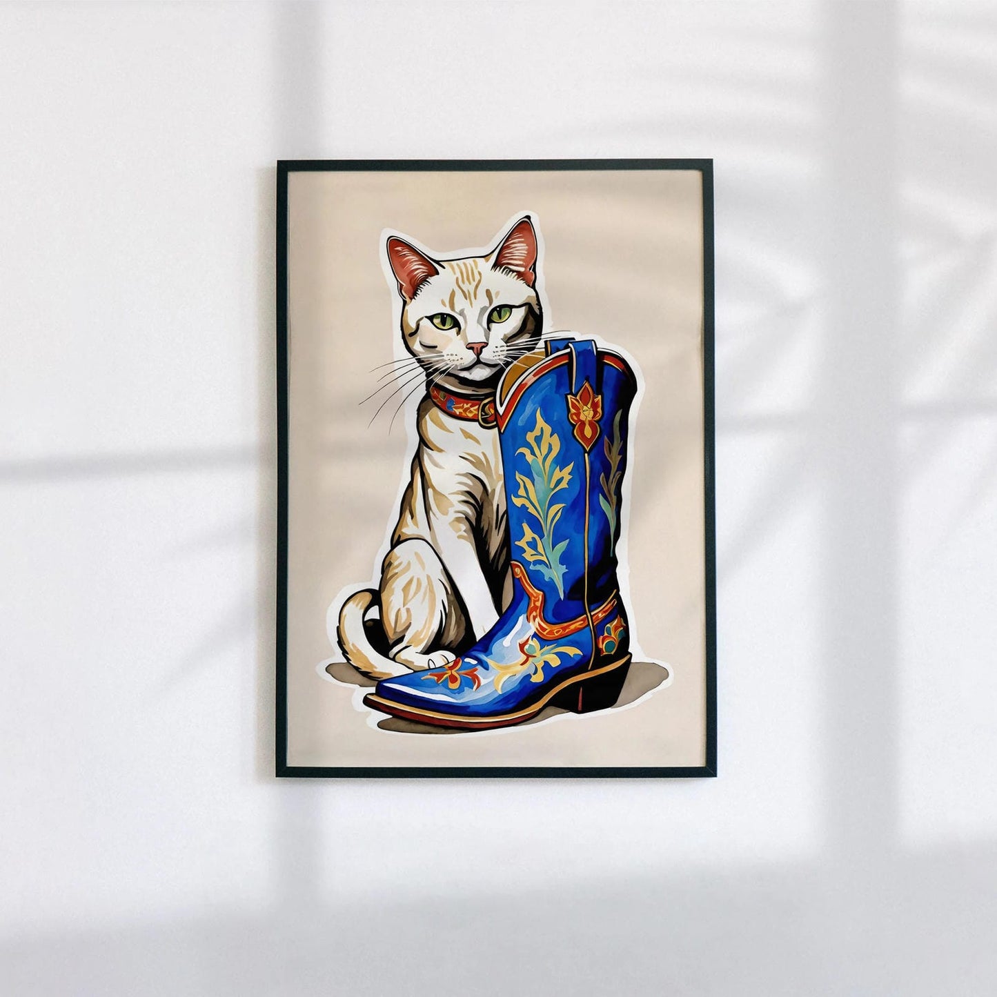 Cowboy Cat Art Print