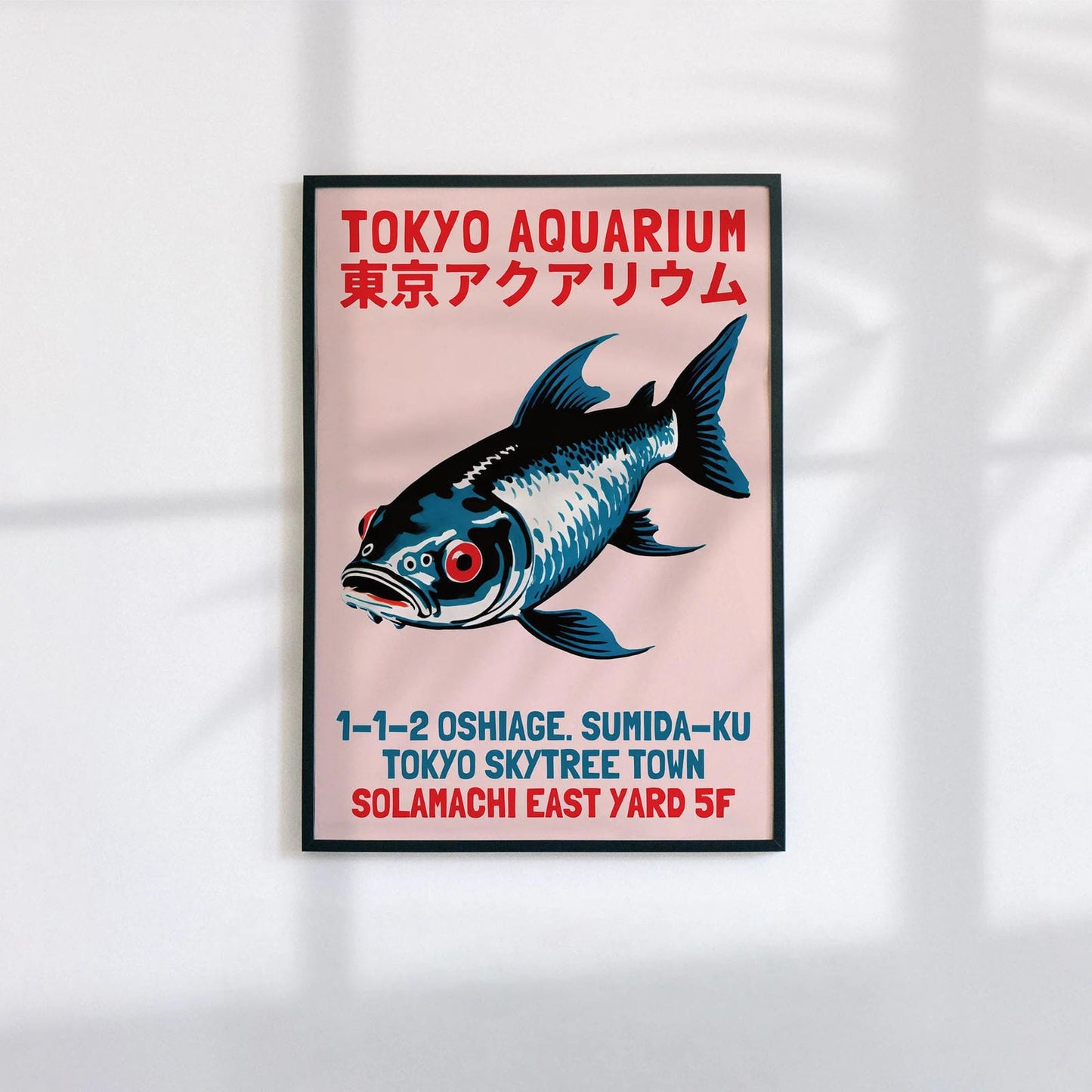 Tokyo Aquarium Retro Poster