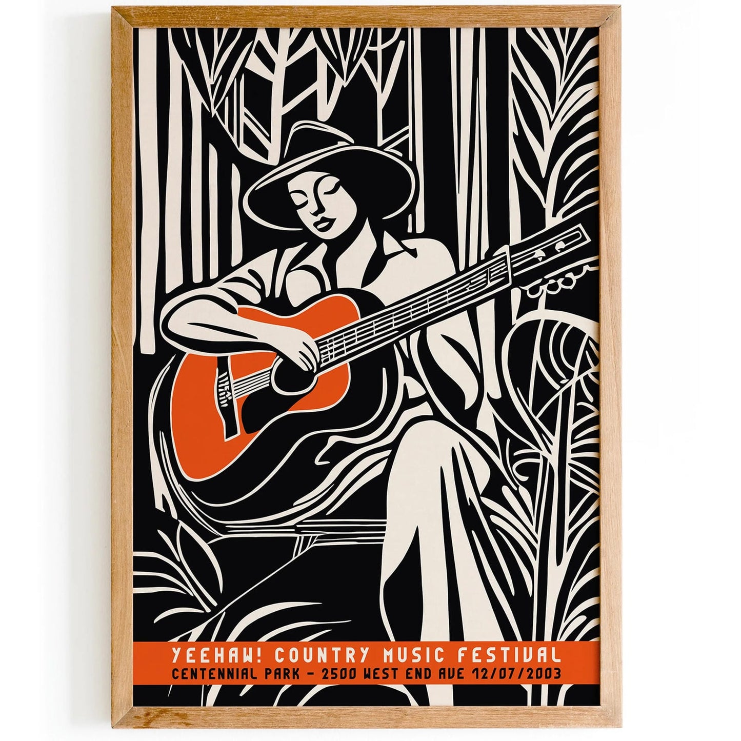 Country Music Festival Wall Art Print
