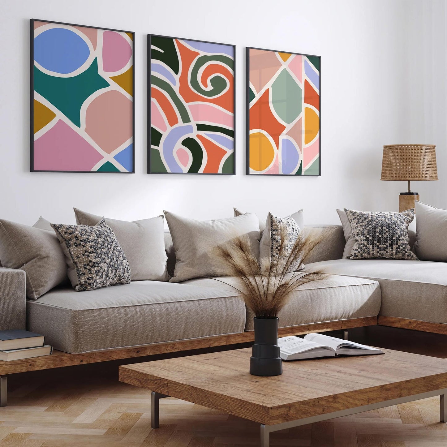Abstract Colorblocks Poster - Artistic Home Decoration