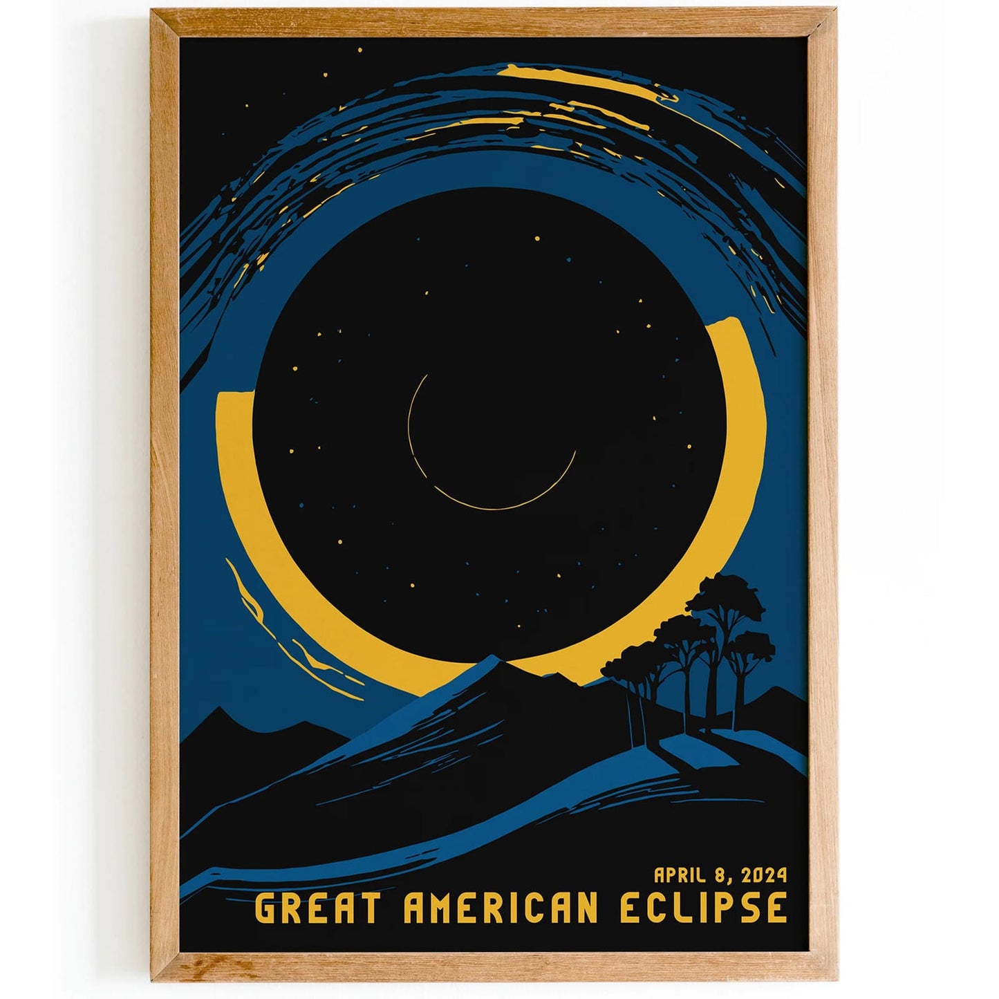 Great American Eclipse Space Poster