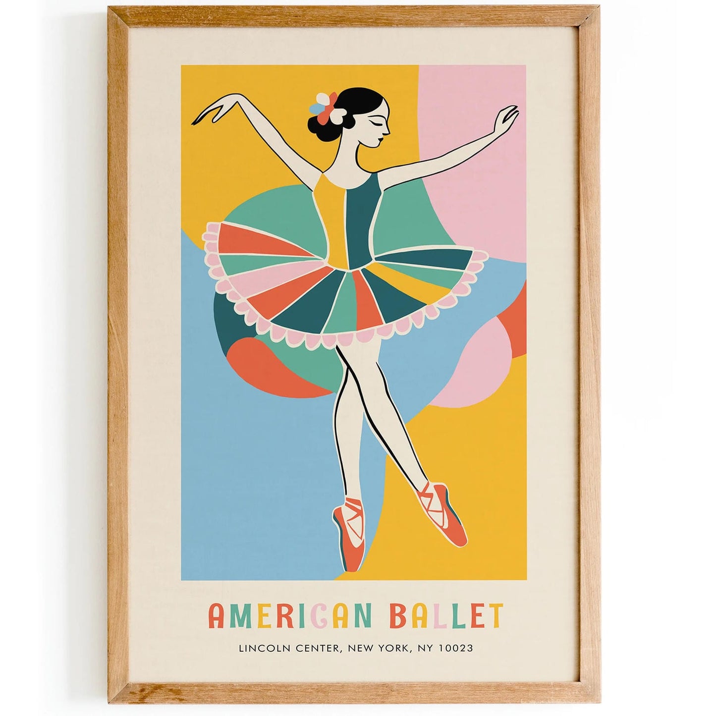 American School of Ballet Poster for Nursery Room Decor